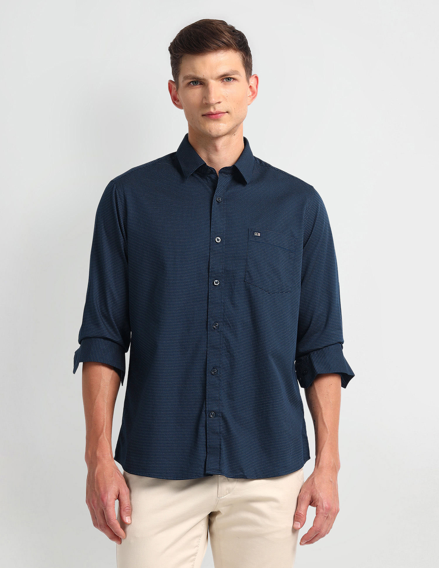 Arrow Sport All-Over Print Twill Shirt