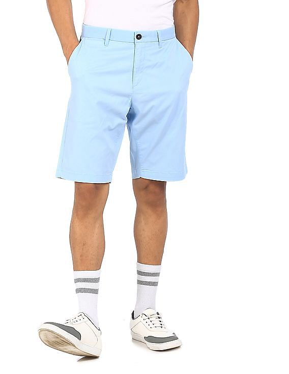 sky blue polo shorts