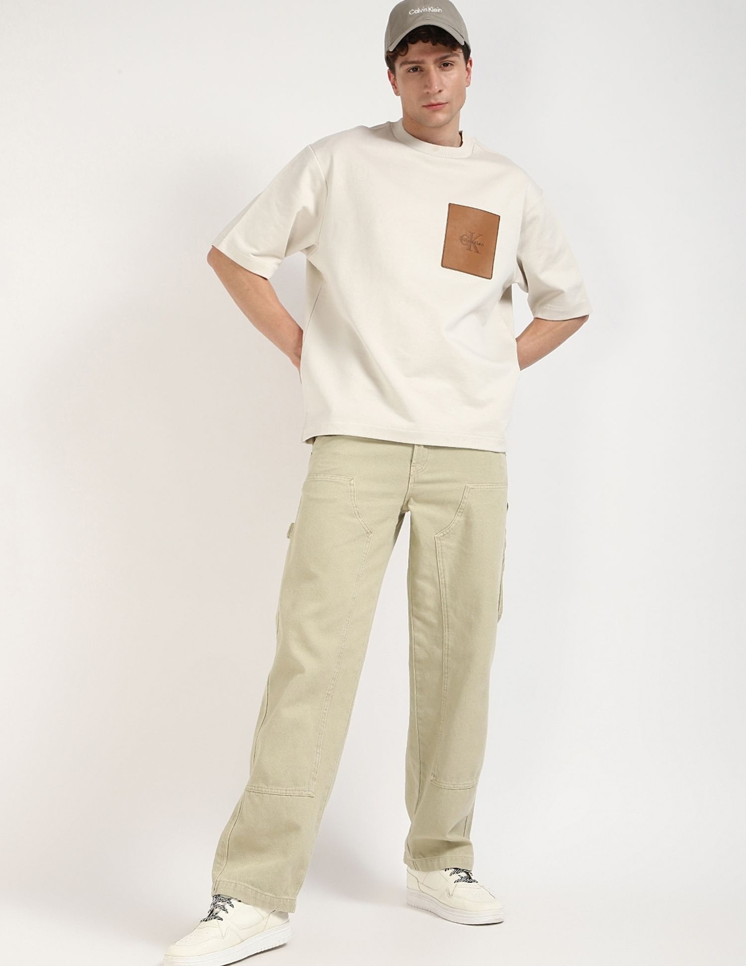 Buy Calvin Klein Jeans Embroidered Logo Oversized-Fit Cotton