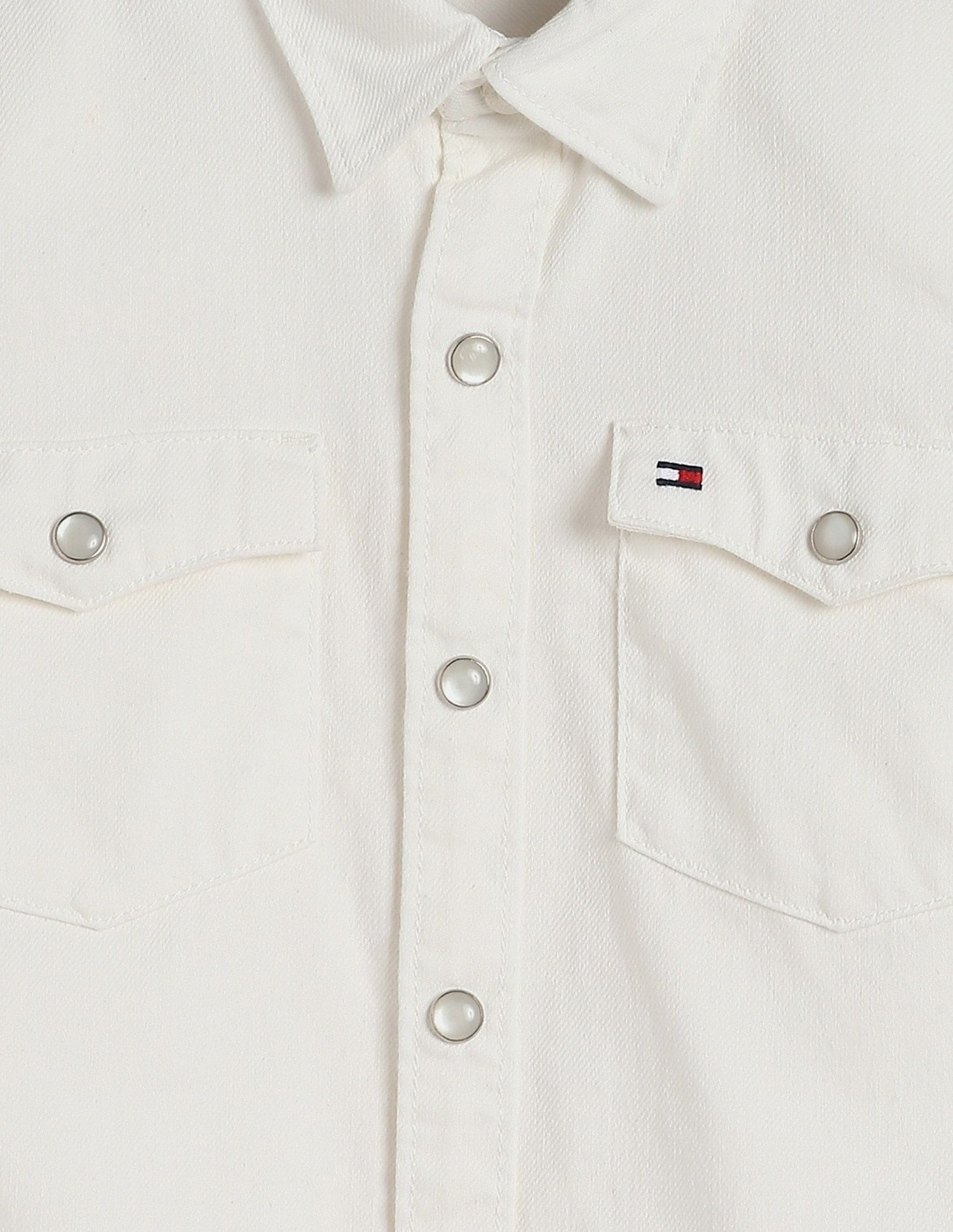 Tommy Hilfiger Kids Boys Solid Regular-Fit Cotton Shirt