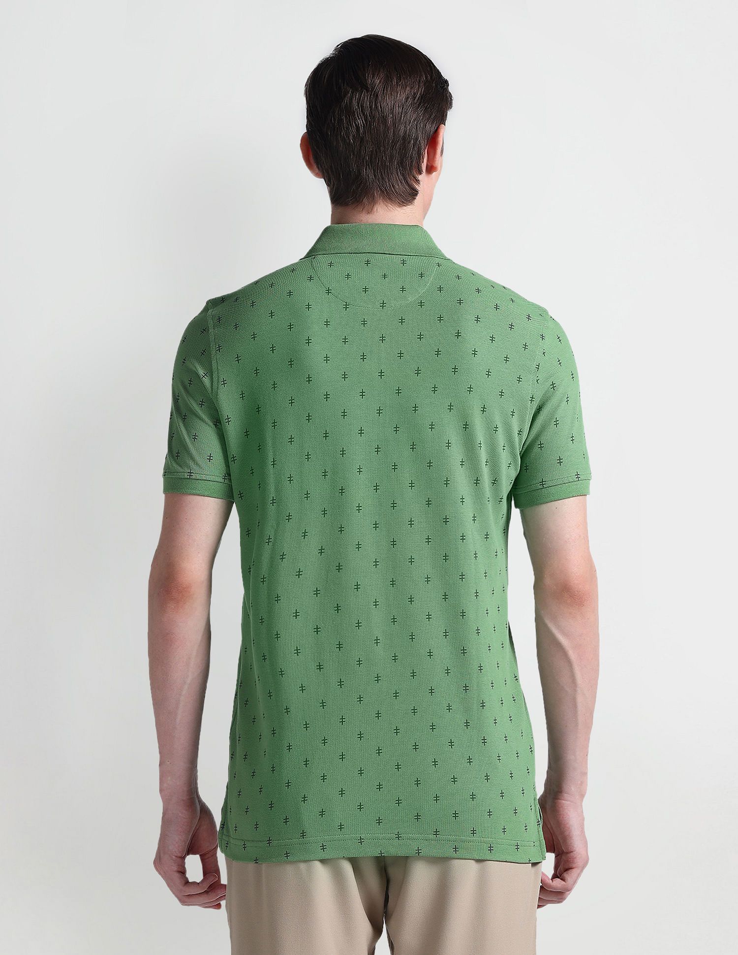 Arrow Sports Geometric Print Regular Polo Shirt