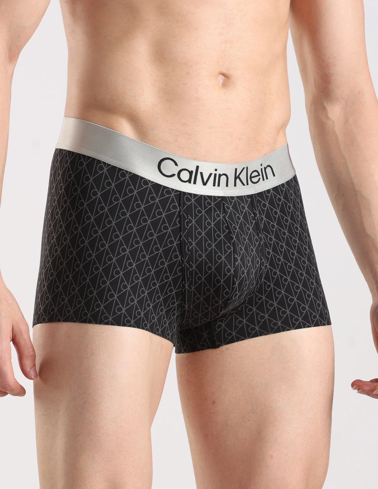 Buy Calvin Klein Underwear Black Logo Mid Rise Trunk