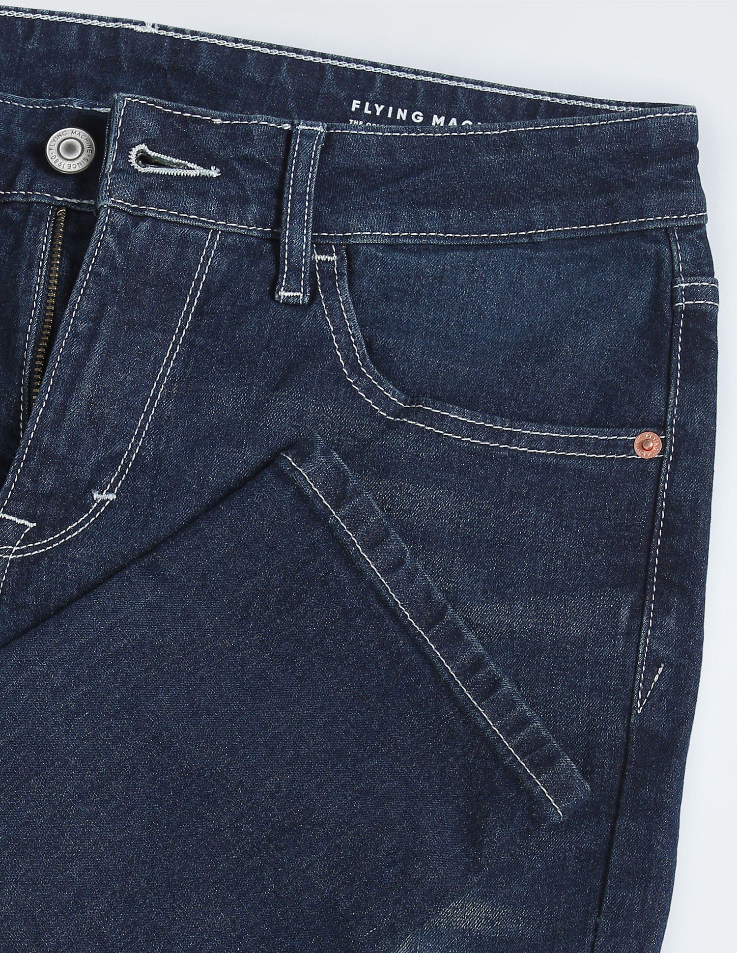 Flying Machine Jackson Skinny Fit Whiskered Jeans