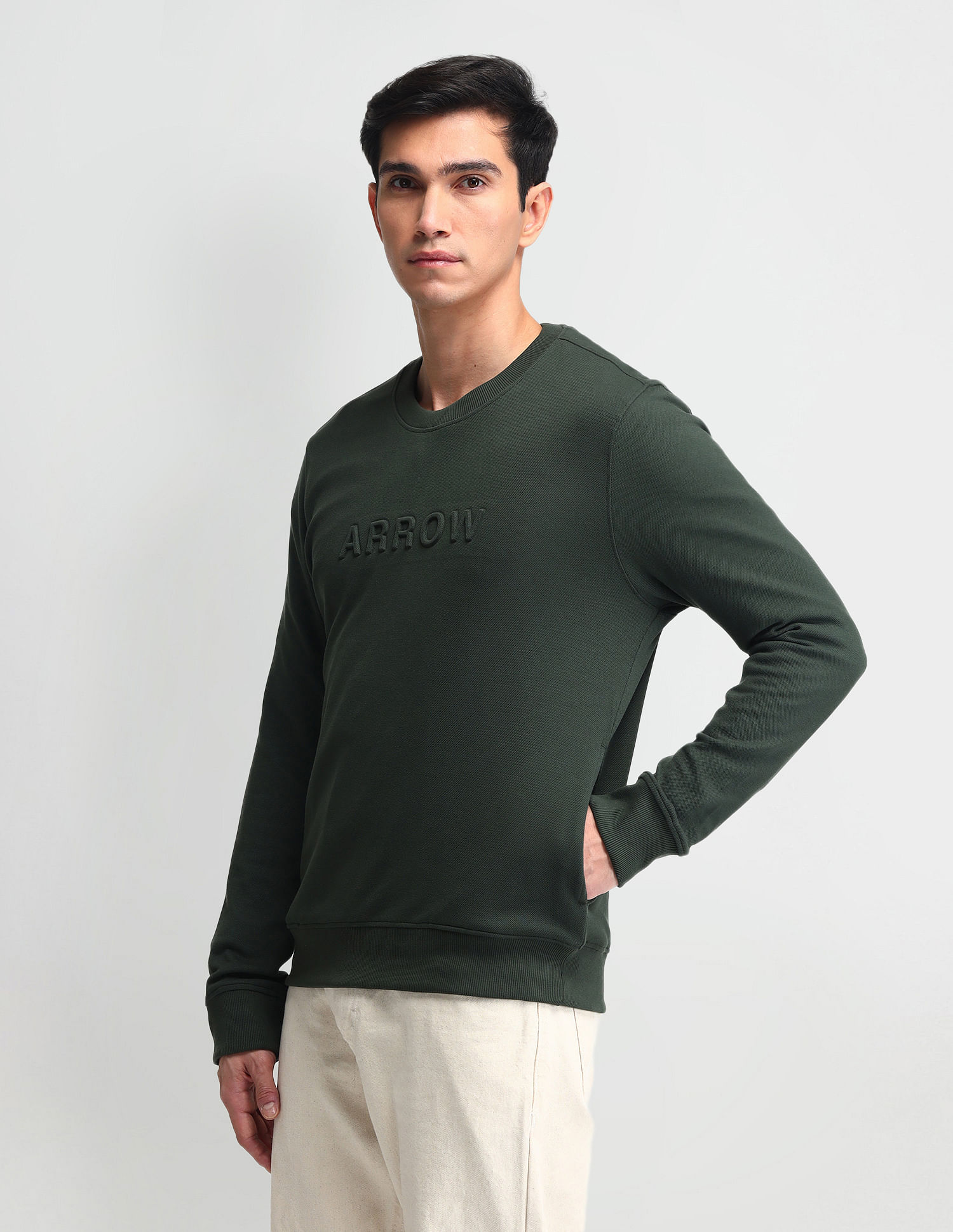 Arrow Sport Brand Printed Regular Fit Sweatshirt