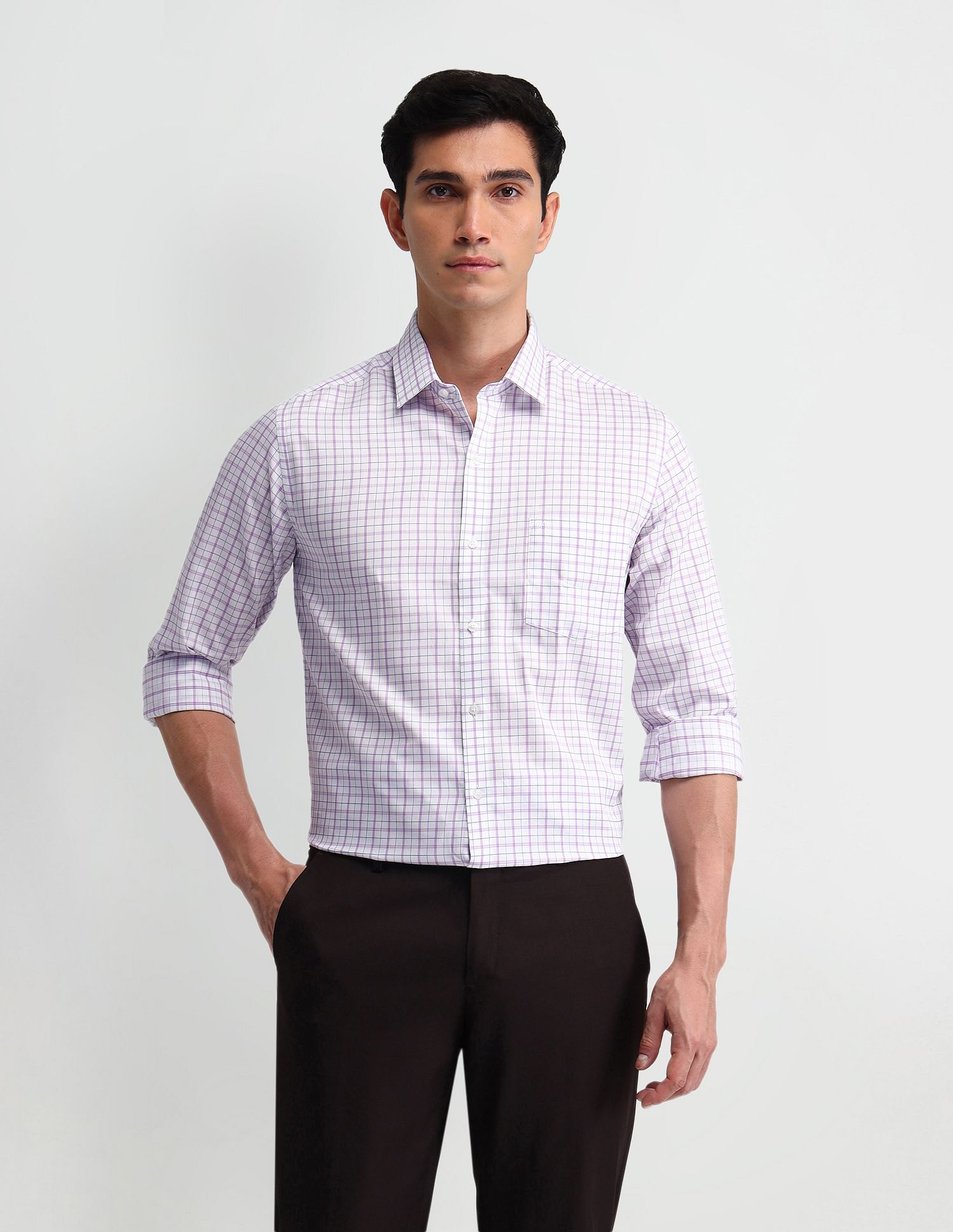 Arrow Pure Cotton Manhattan Slim Fit Shirt