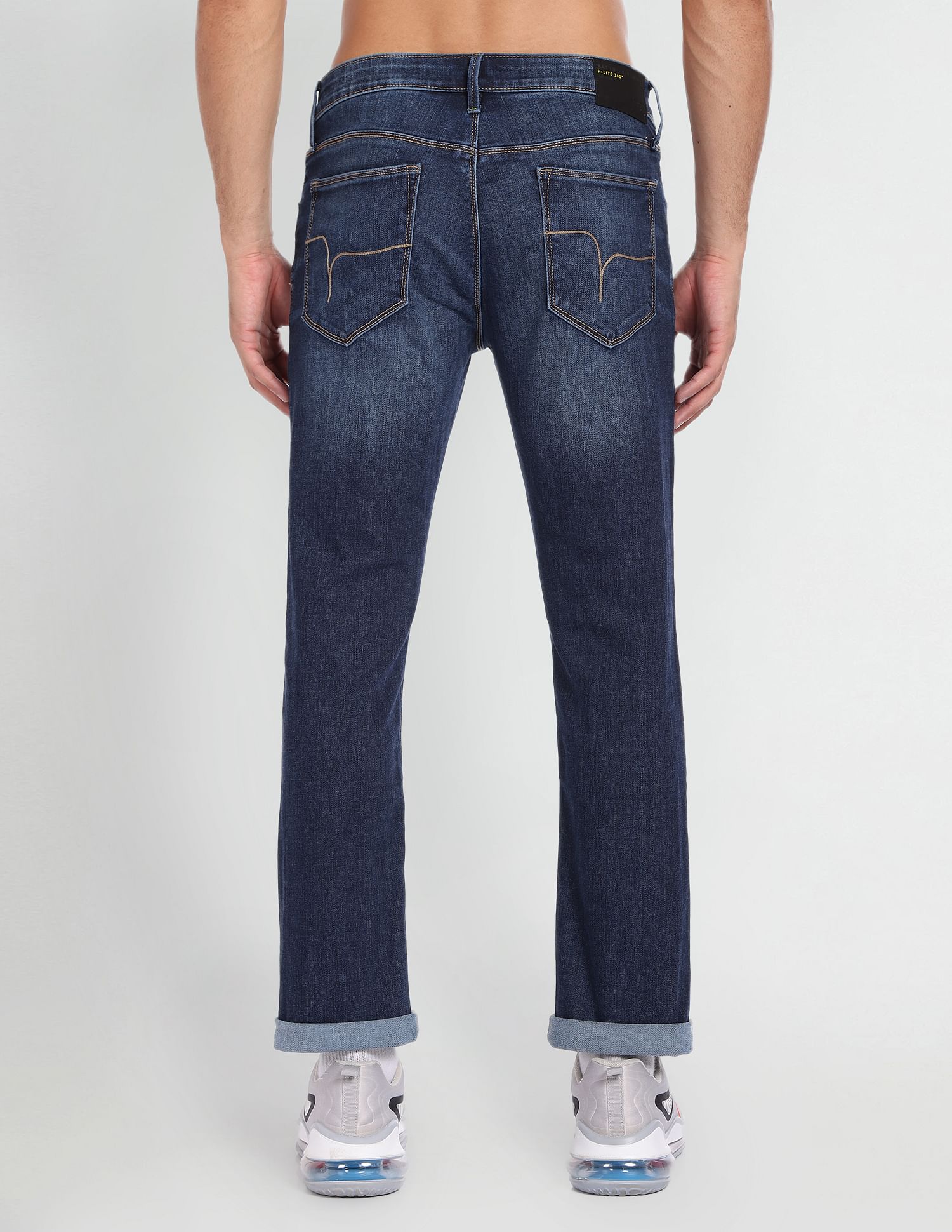 Flying Machine Slim Tapered Fit Whiskered Jeans
