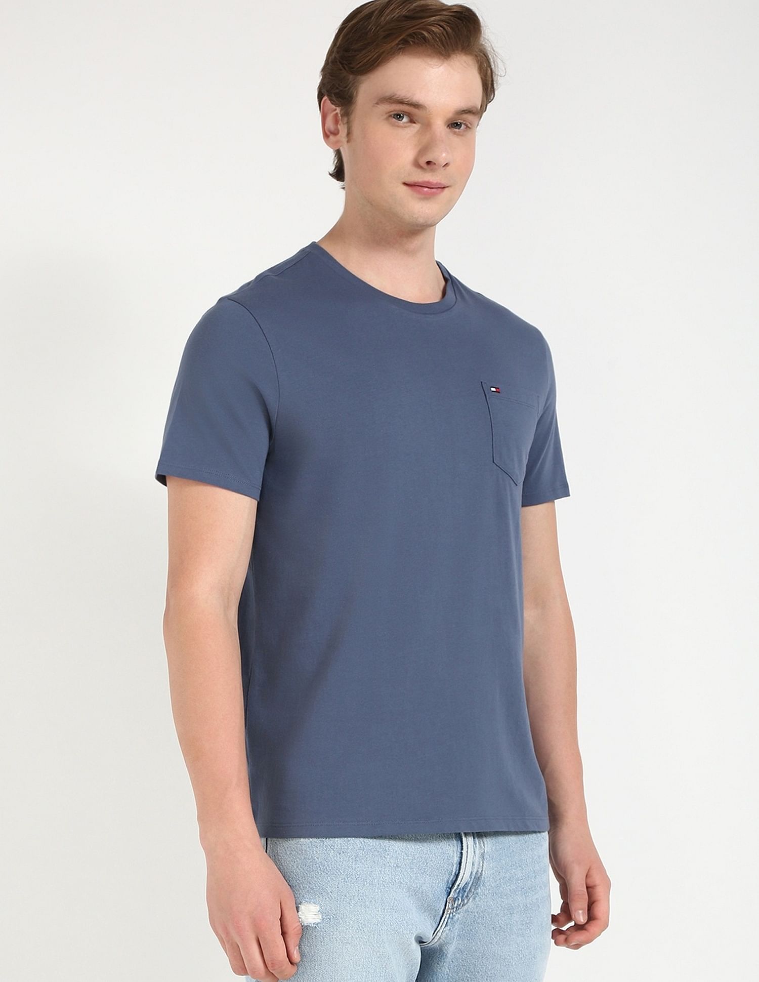 Tommy Hilfiger Solid Regular-Fit Cotton T-Shirt