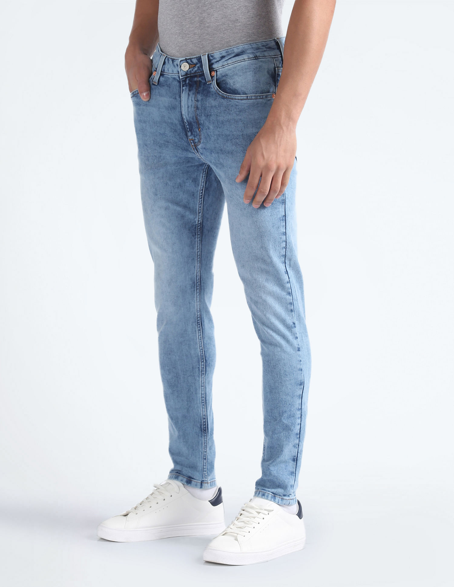 Flying Machine Morrison Skinny Cropped Fit Jeans