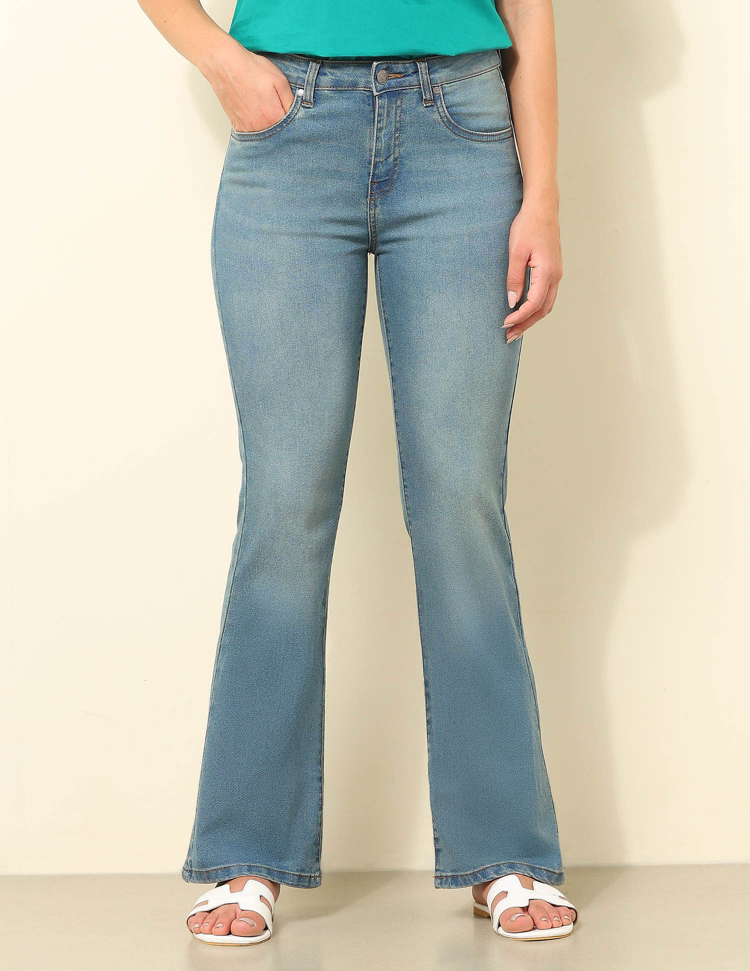 U.S. Polo Assn. Women Mid Rise Bootcut Jeans