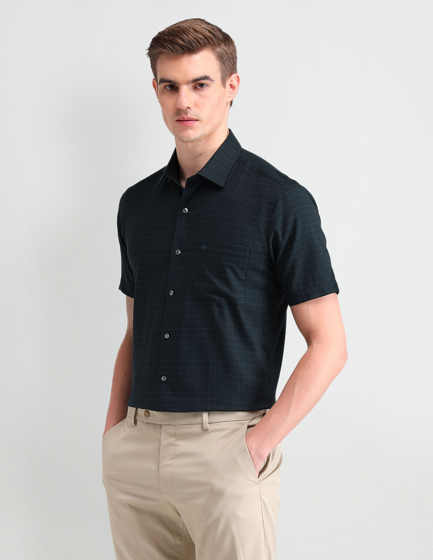 Arrow Liberty Classic Windowpane Checked Shirt