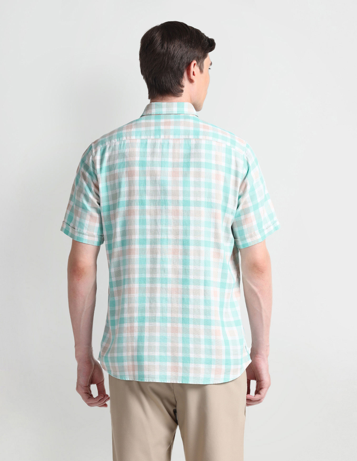 Arrow Sports Graph Check Dobby Shirt