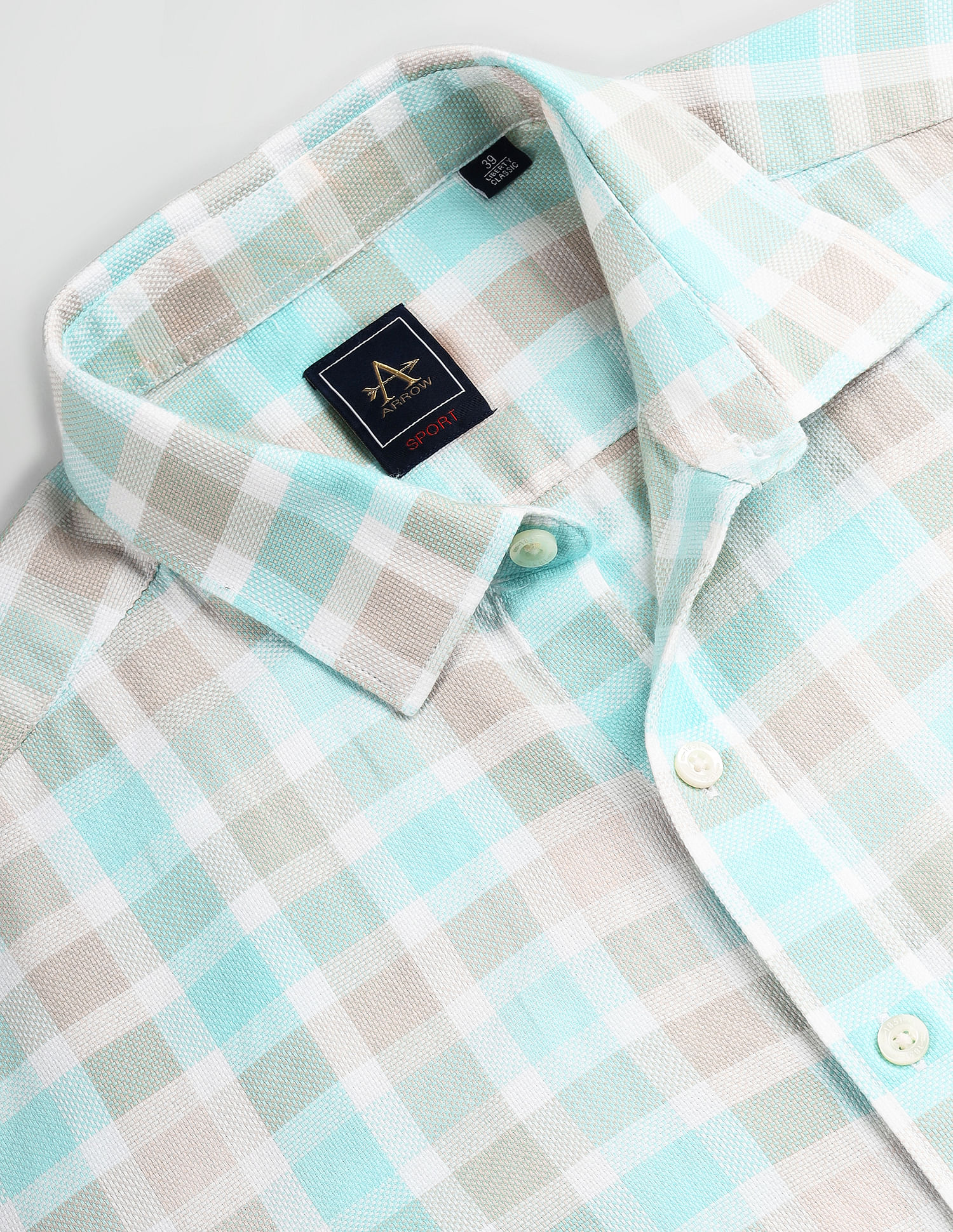 Arrow Sports Graph Check Dobby Shirt