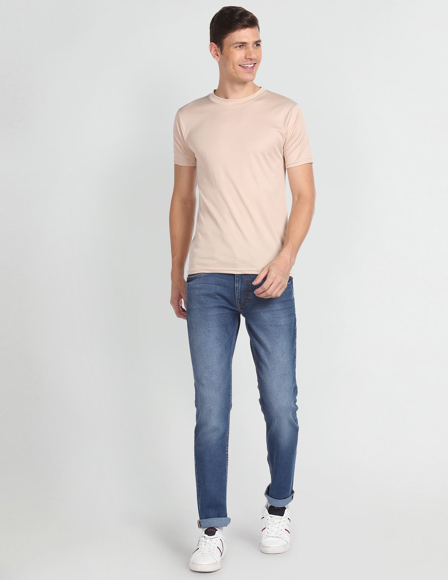 U.S. Polo Assn. Denim Co. Mid Rise Stone Wash Jeans