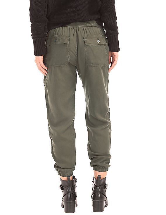 KAJA【UTILITY TROUSERS 】size 2 OVY Buy GAP Women Women Green Tencel 174 Utility Joggers - NNNOW.com