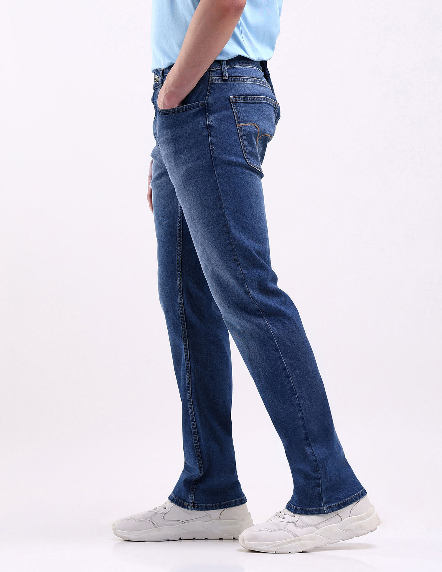 Flying Machine F-Jango Straight Fit Stone Wash Jeans