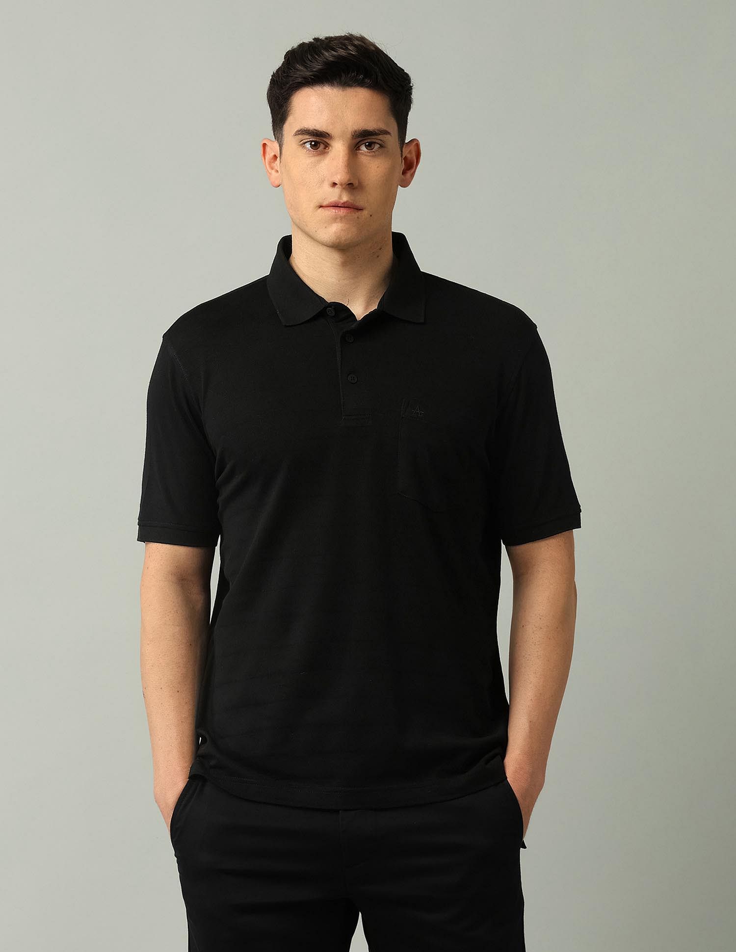 Arrow Solid Regular Fit Polo Shirt