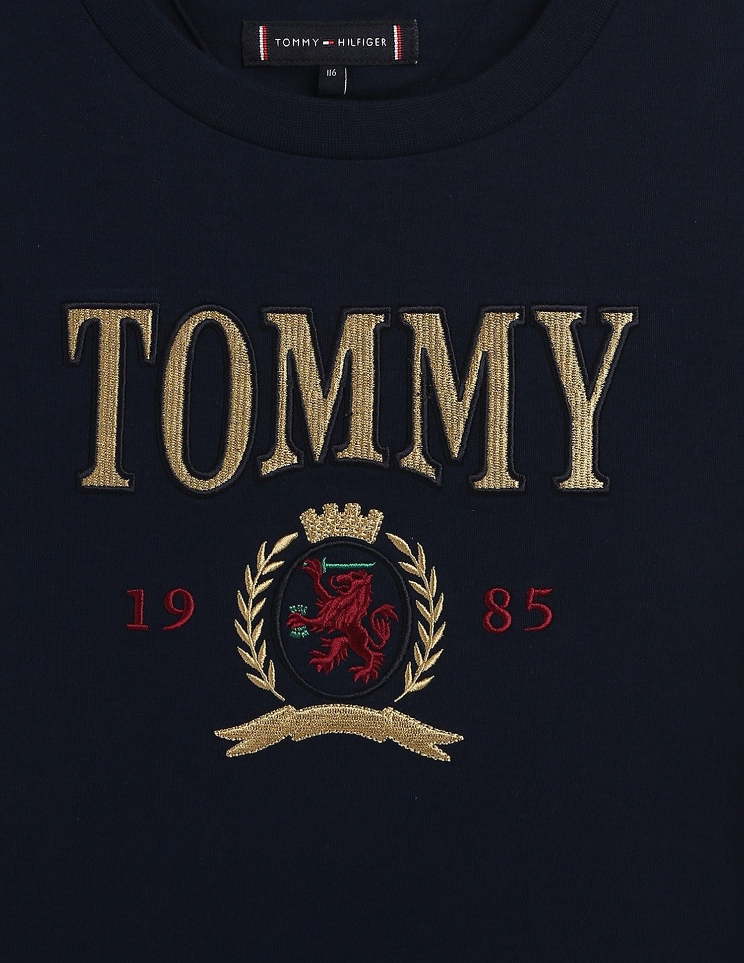 Tommy Hilfiger Kids Boys Logo Regular-Fit Cotton T-Shirt