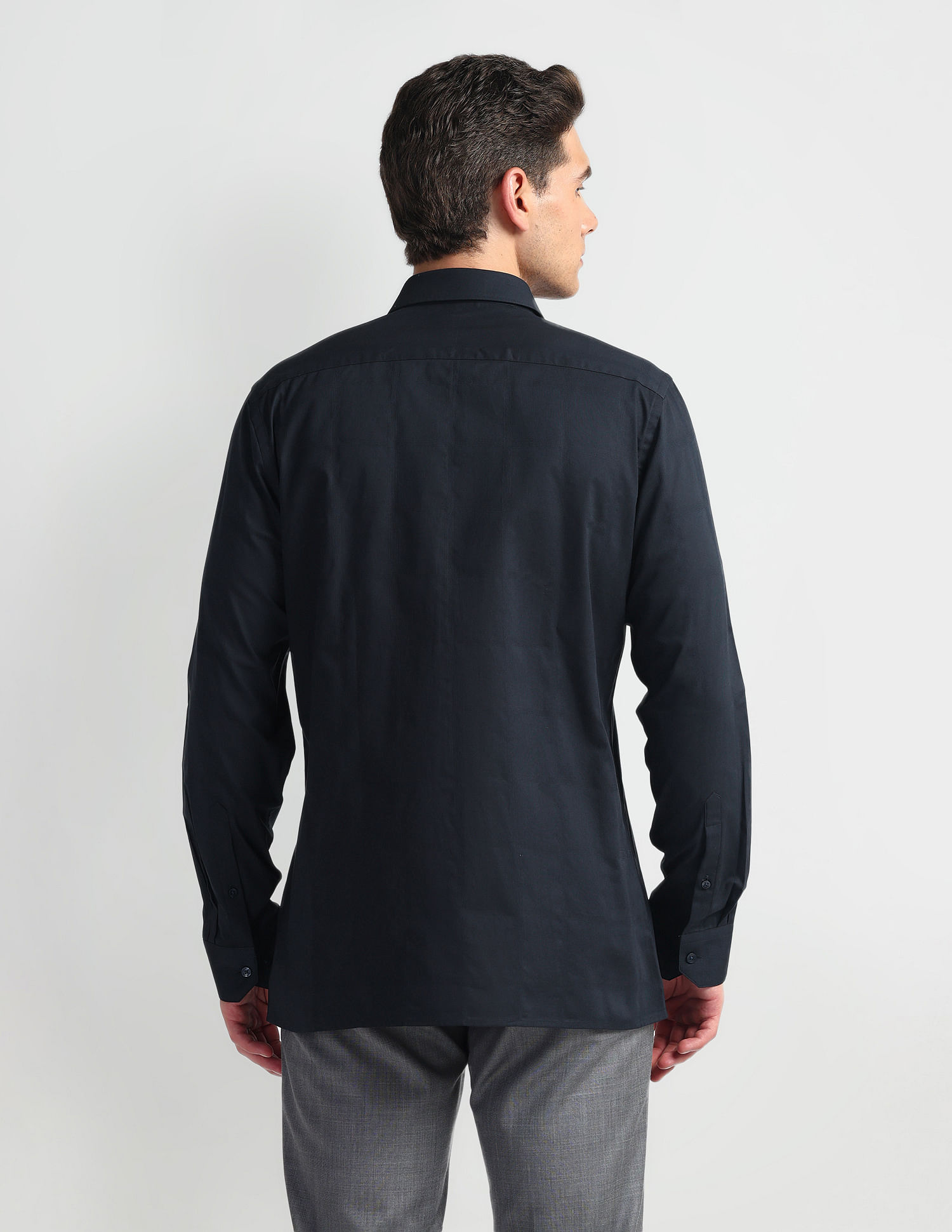 Arrow Windowpane Check Cotton Shirt