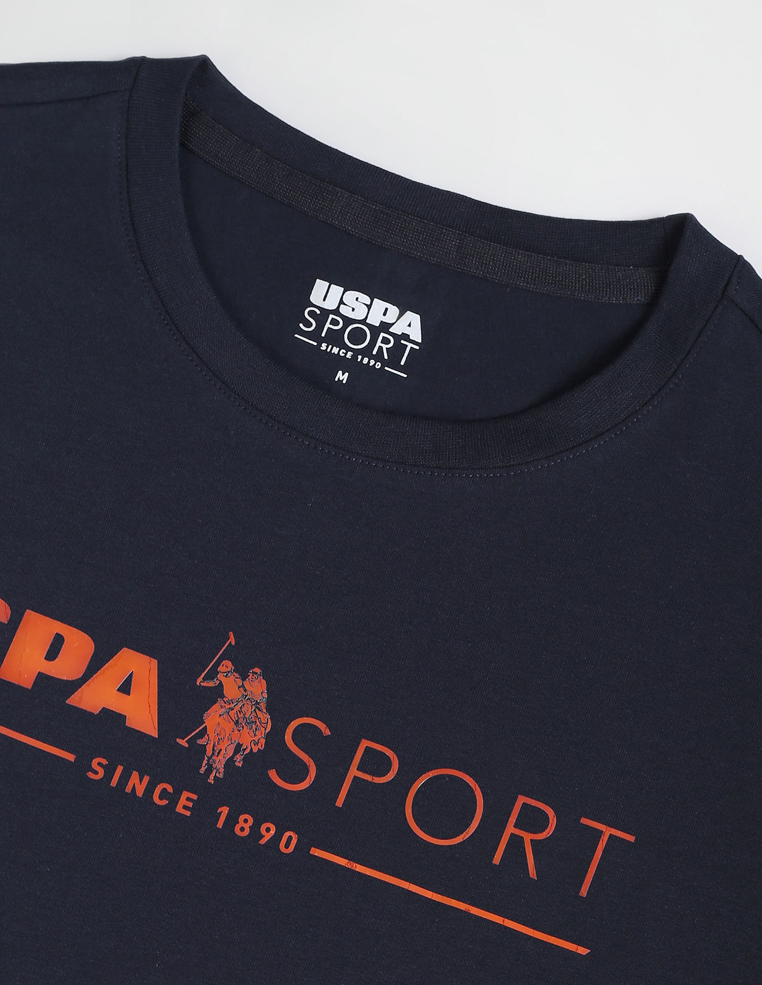 USPA Active Slim Fit Brand Print T-Shirt