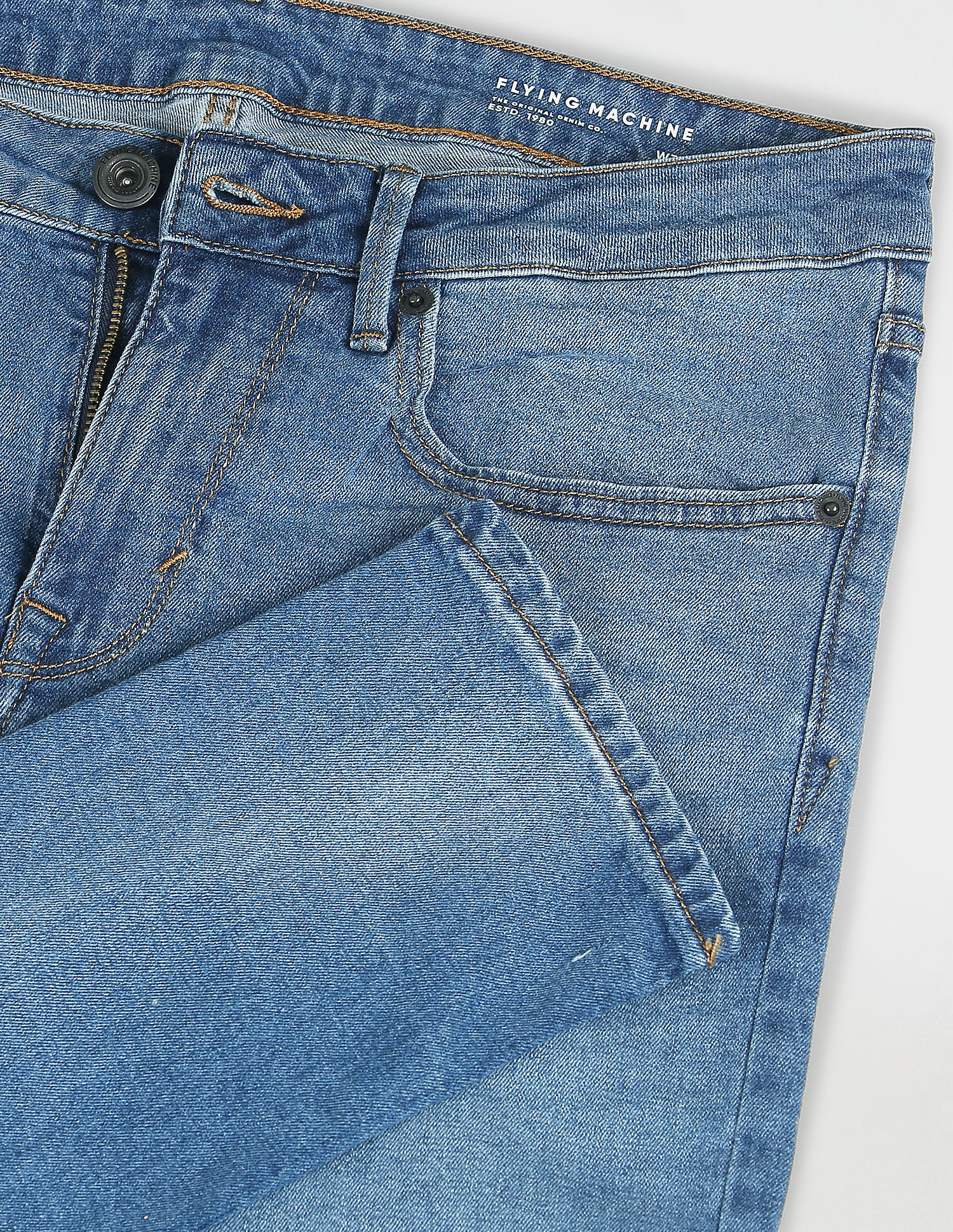 Flying Machine Super Skinny Fit Low Rise Wash Jeans