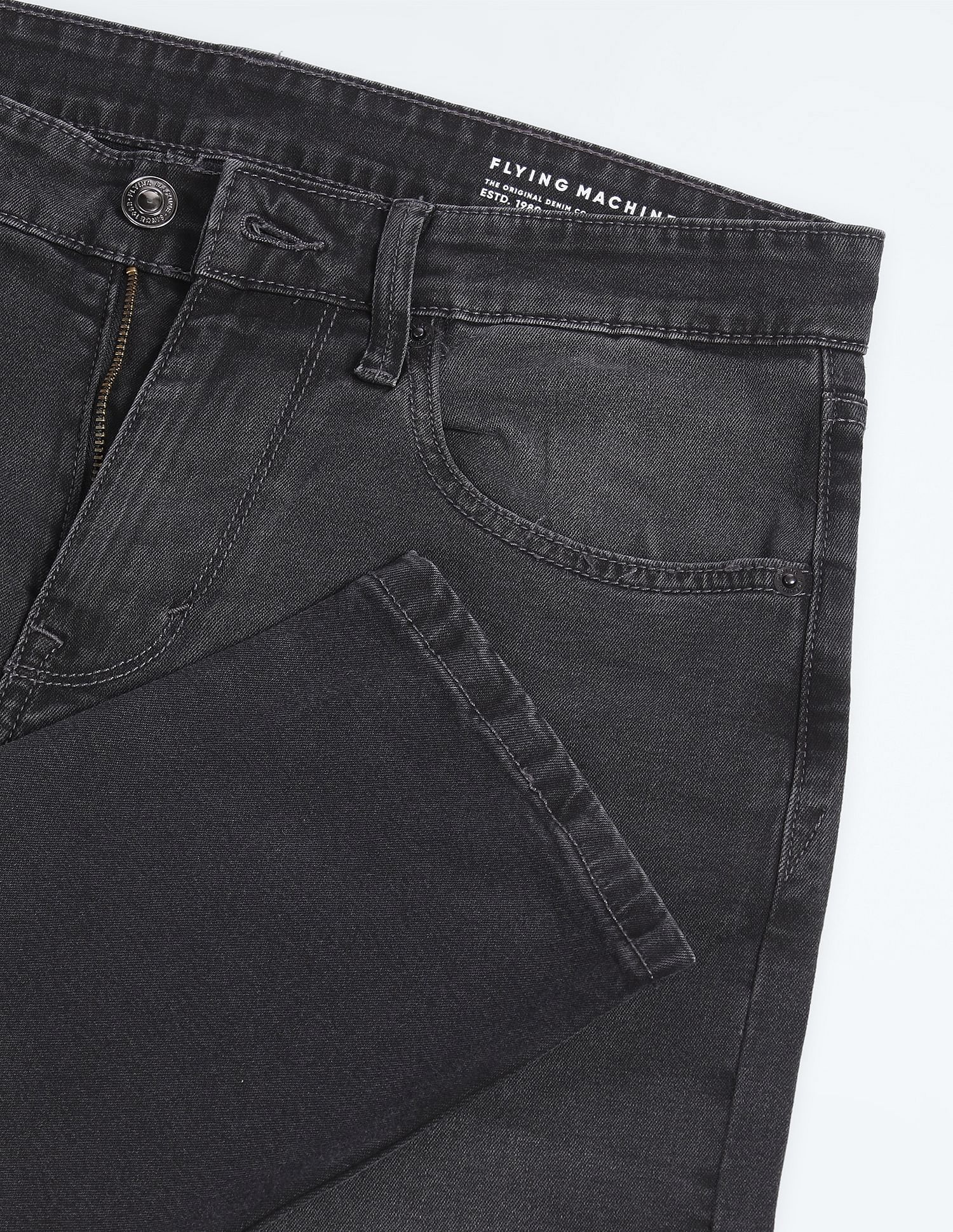 Flying Machine Slash Slim Tapered Stone Wash Jeans