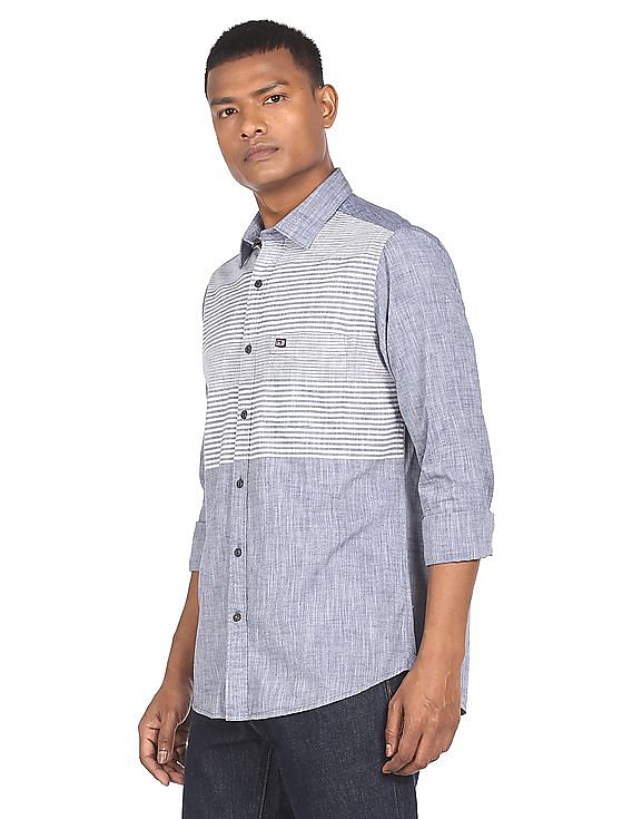 Buy Arrow Sports Manhattan Slim Fit Striped Shirt - NNNOW.com