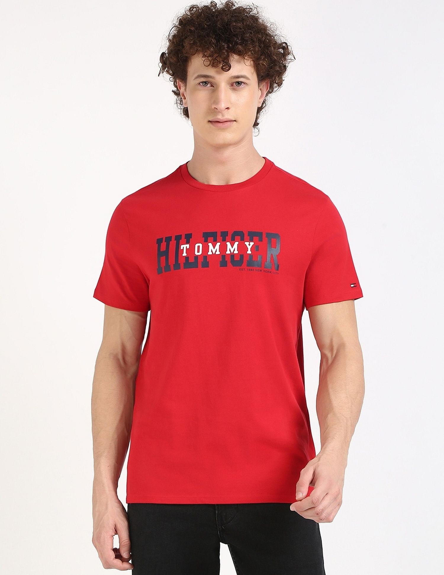 Tommy Hilfiger Logo Regular-Fit Cotton T-Shirt
