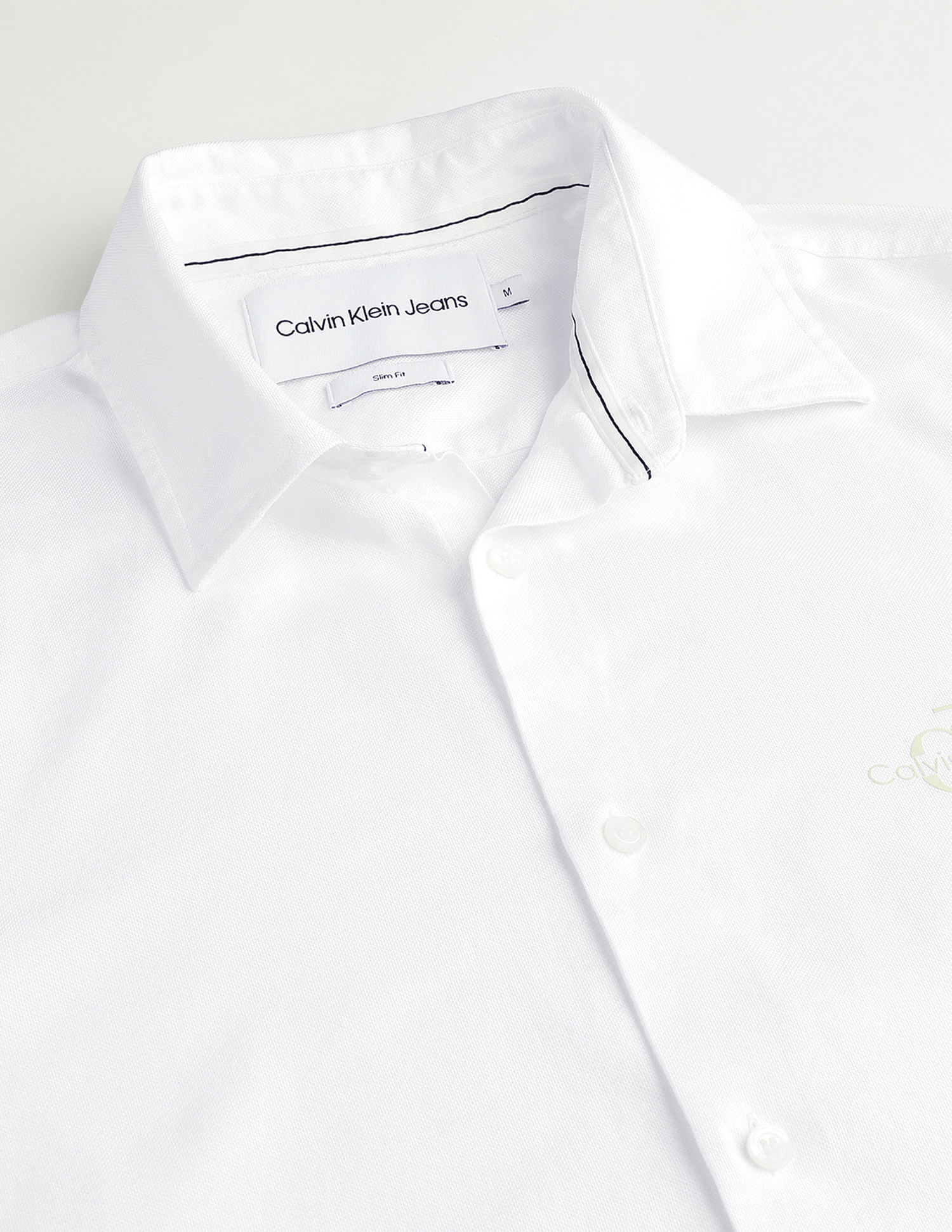 Calvin Klein Solid Slim Fit Shirt