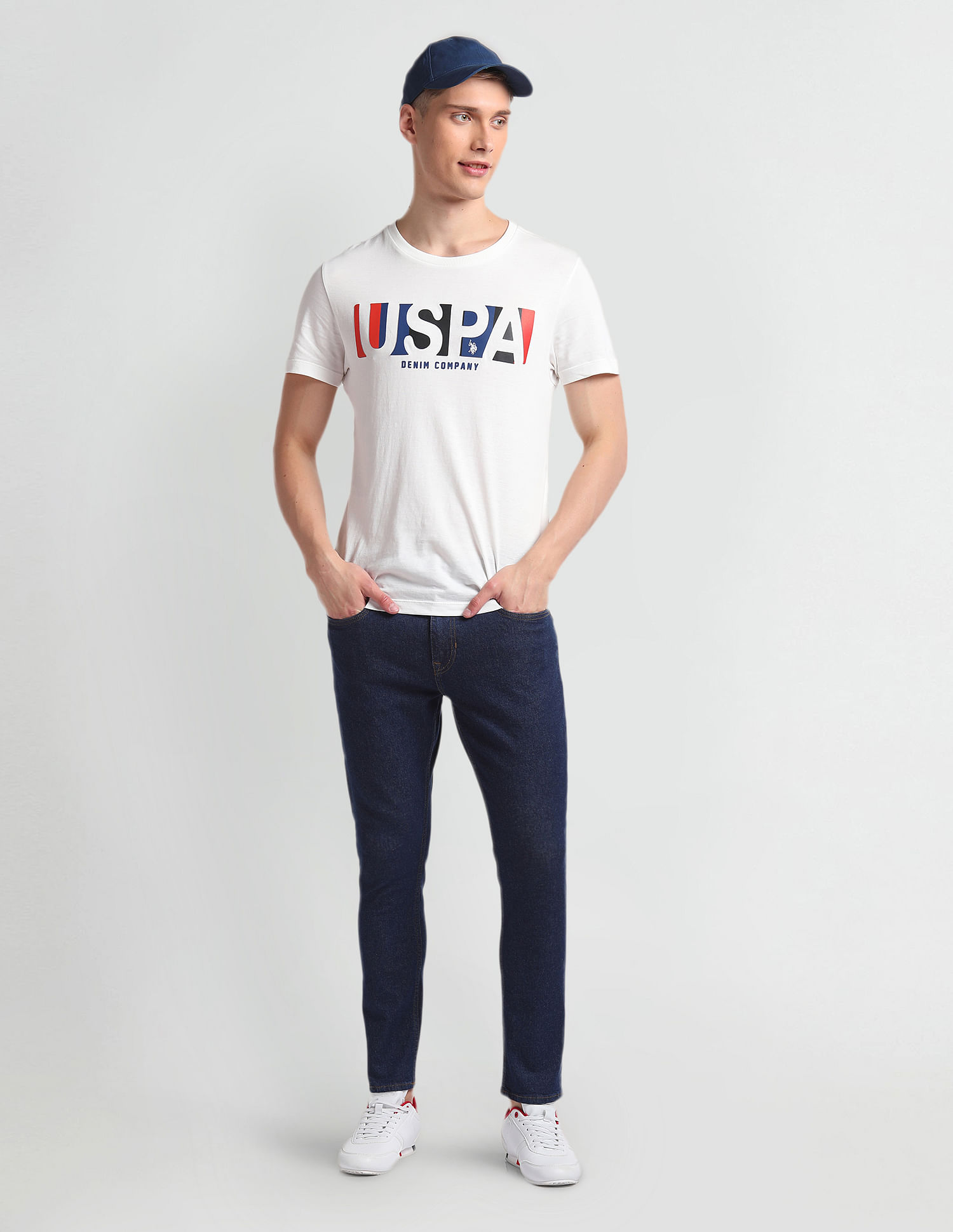 U.S. Polo Assn. Denim Co. Henry Cropped Fit Blue Jeans