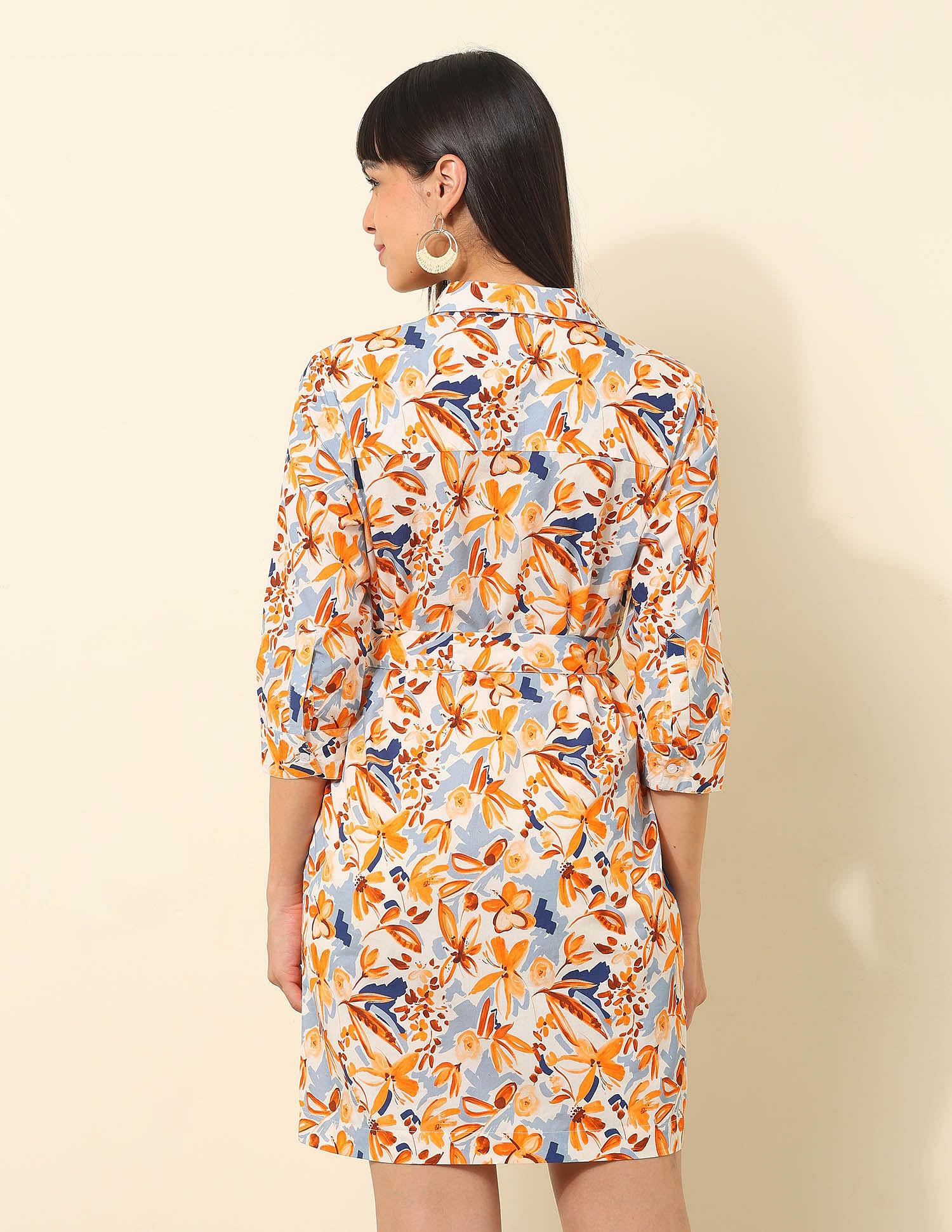 U.S. Polo Assn. Women Floral Printed Shirt Dress