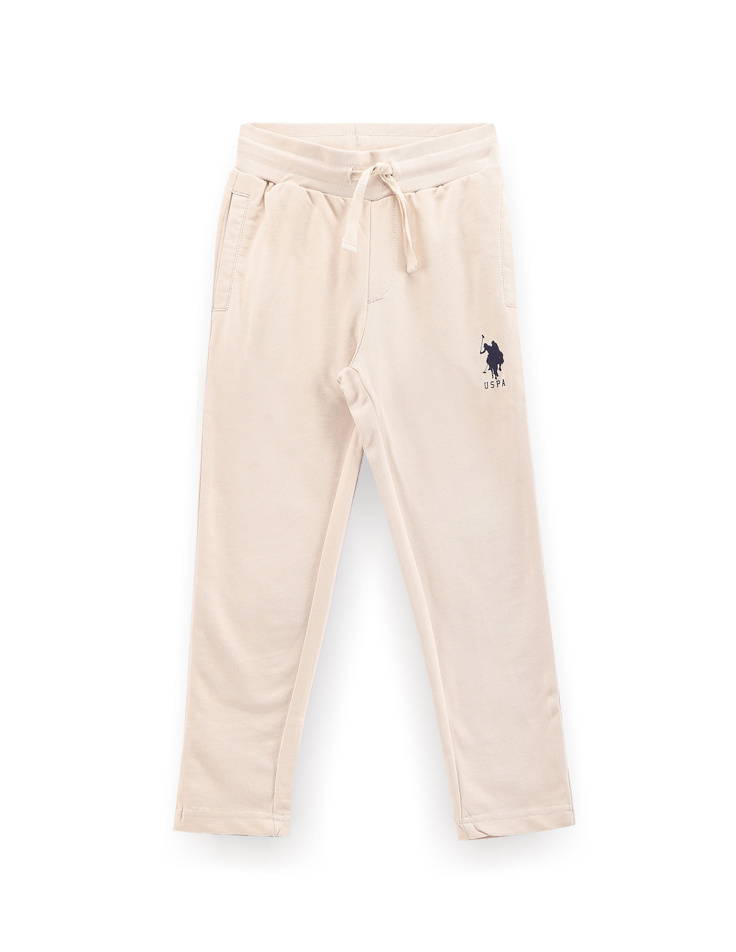 Buy U.S. Polo Assn. Flat Front Solid Trousers - NNNOW.com
