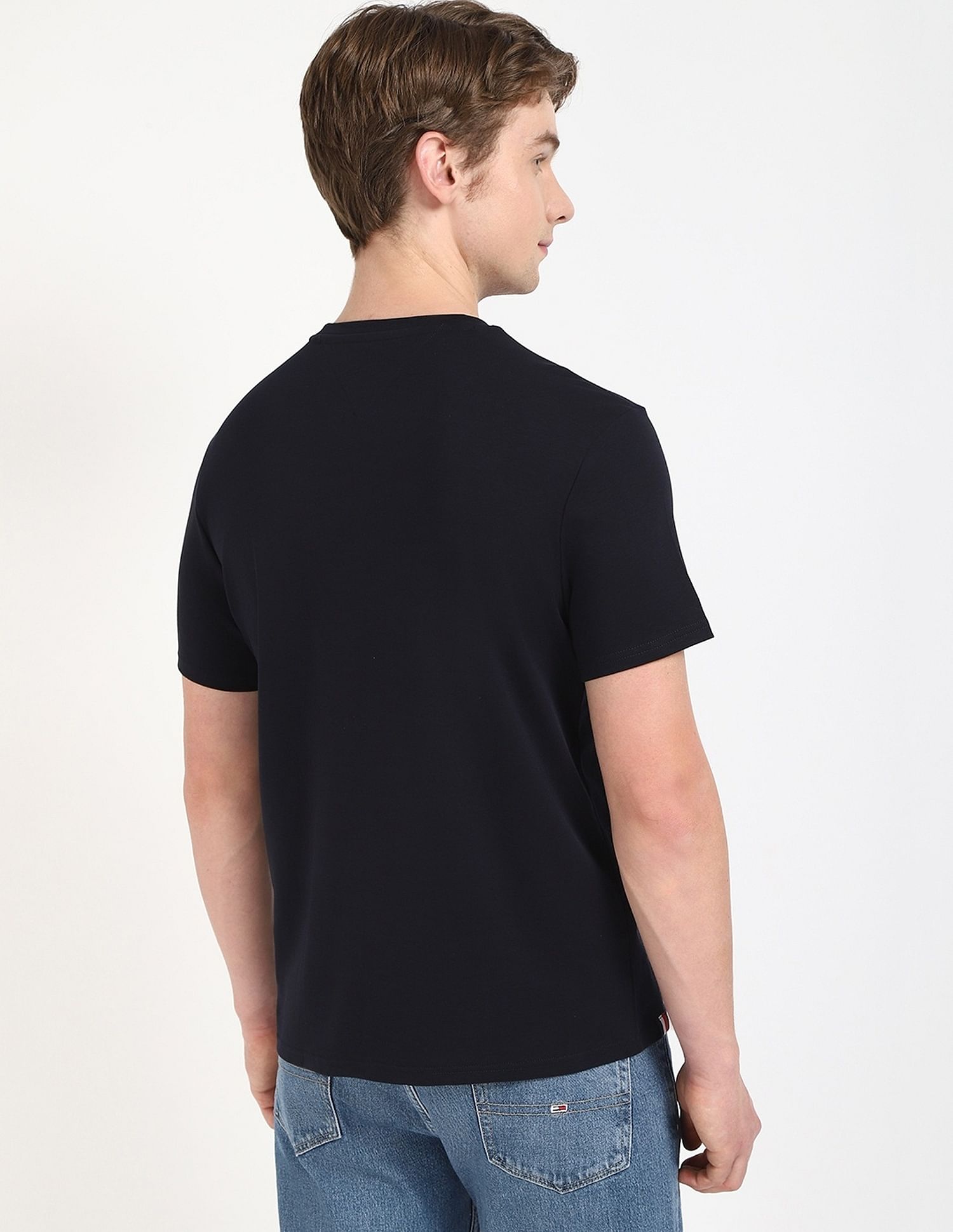Tommy Hilfiger Solid Regular-Fit Cotton T-Shirt