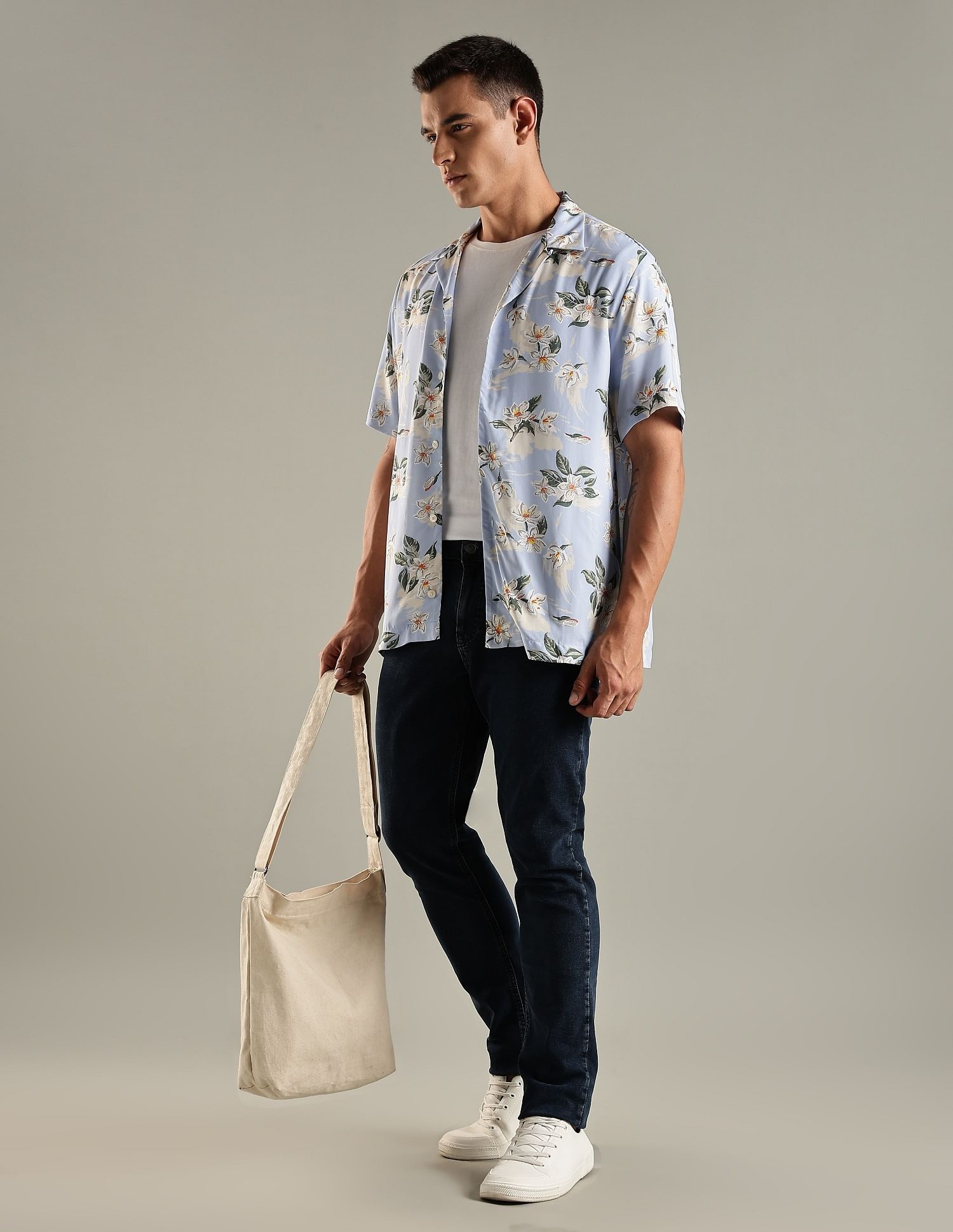 Tommy Hilfiger Printed Regular Fit Viscose Shirt