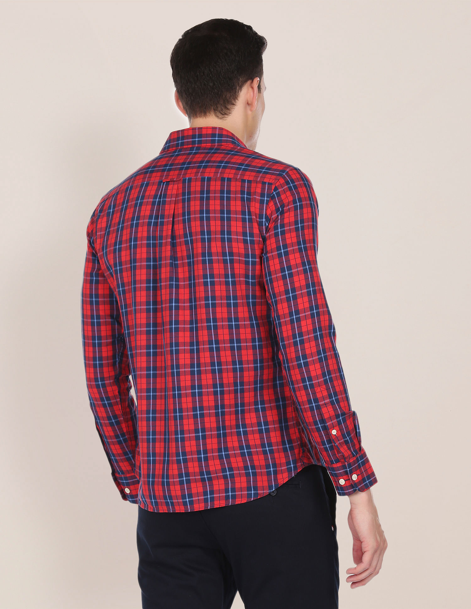 U.S. Polo Assn. Premium Cotton Checked Casual Shirt