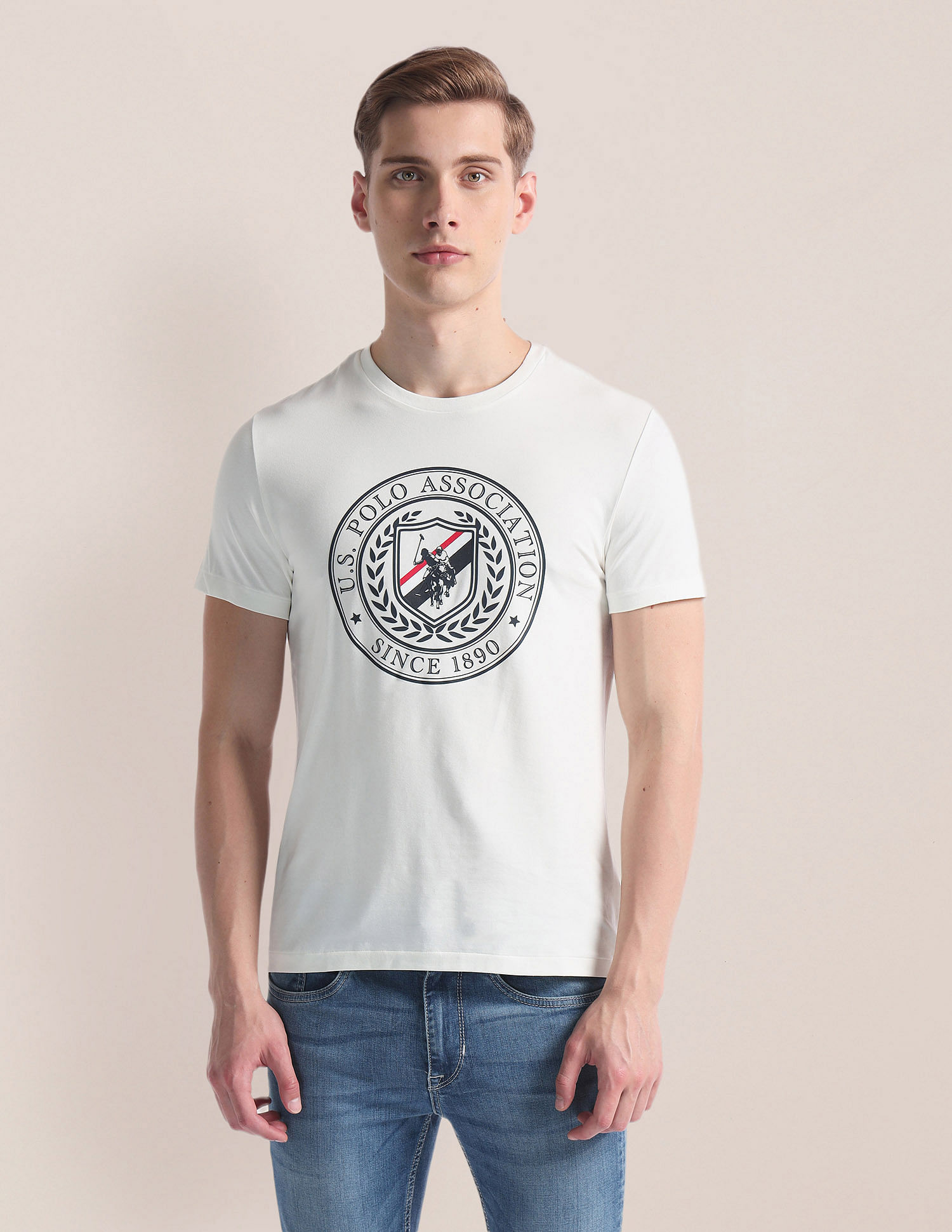 U.S. Polo Assn. Brand Print Slim T-Shirt