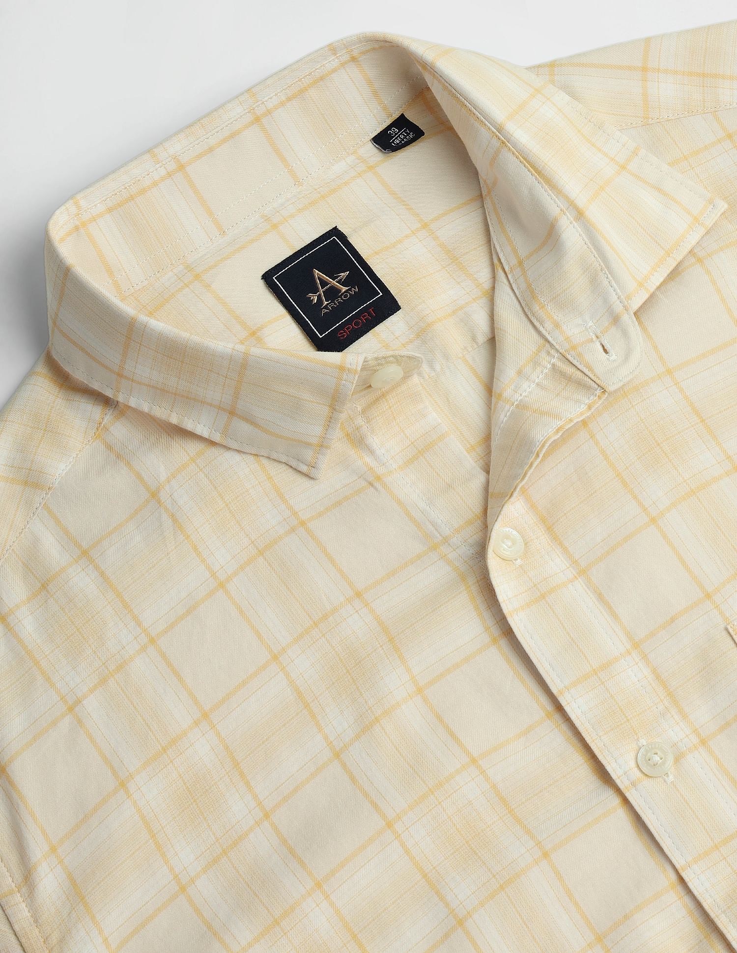 Arrow Sports Tartan Check Liberty Classic Fit Shirt