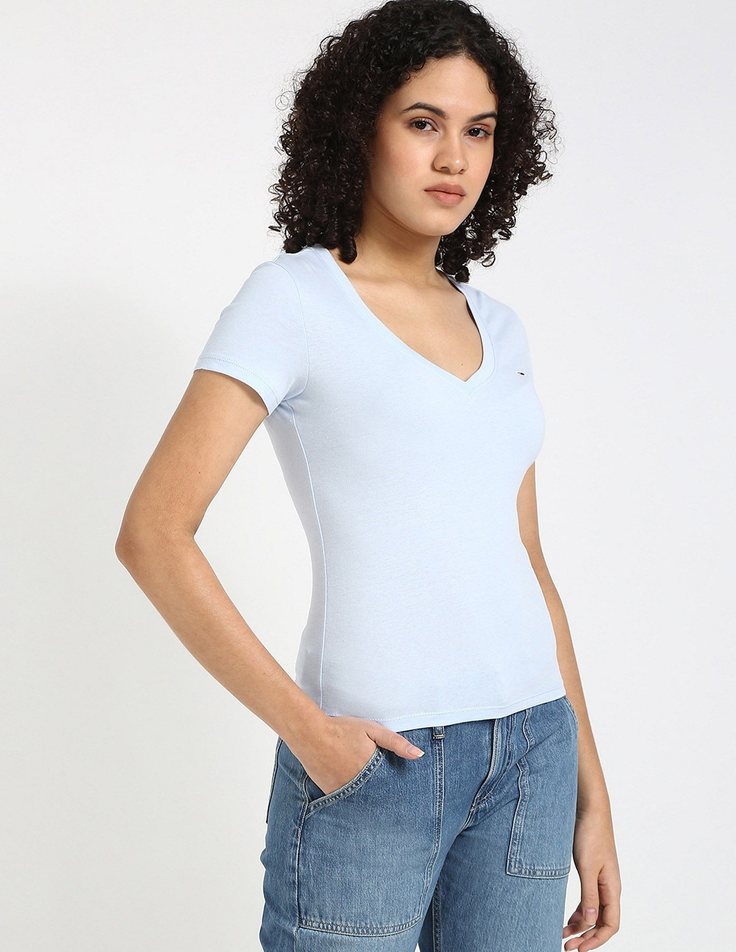 Tommy Hilfiger Solid Slim-Fit Cotton T-Shirt
