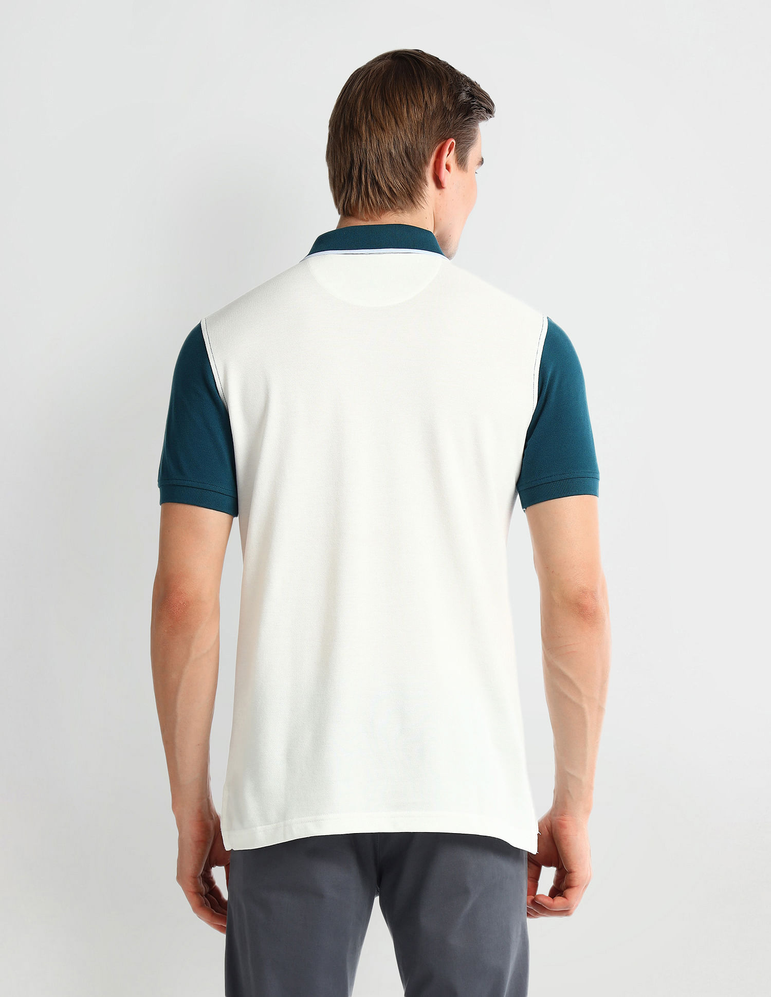 Arrow Sport Regular Fit Clourblocked Polo Shirt