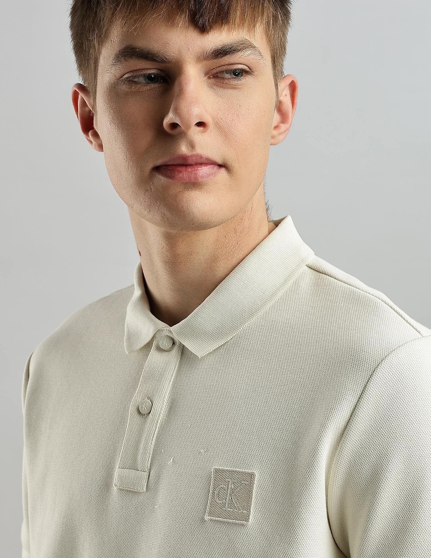Calvin Klein Jeans Logo Regular Fit Cotton Polo Shirt