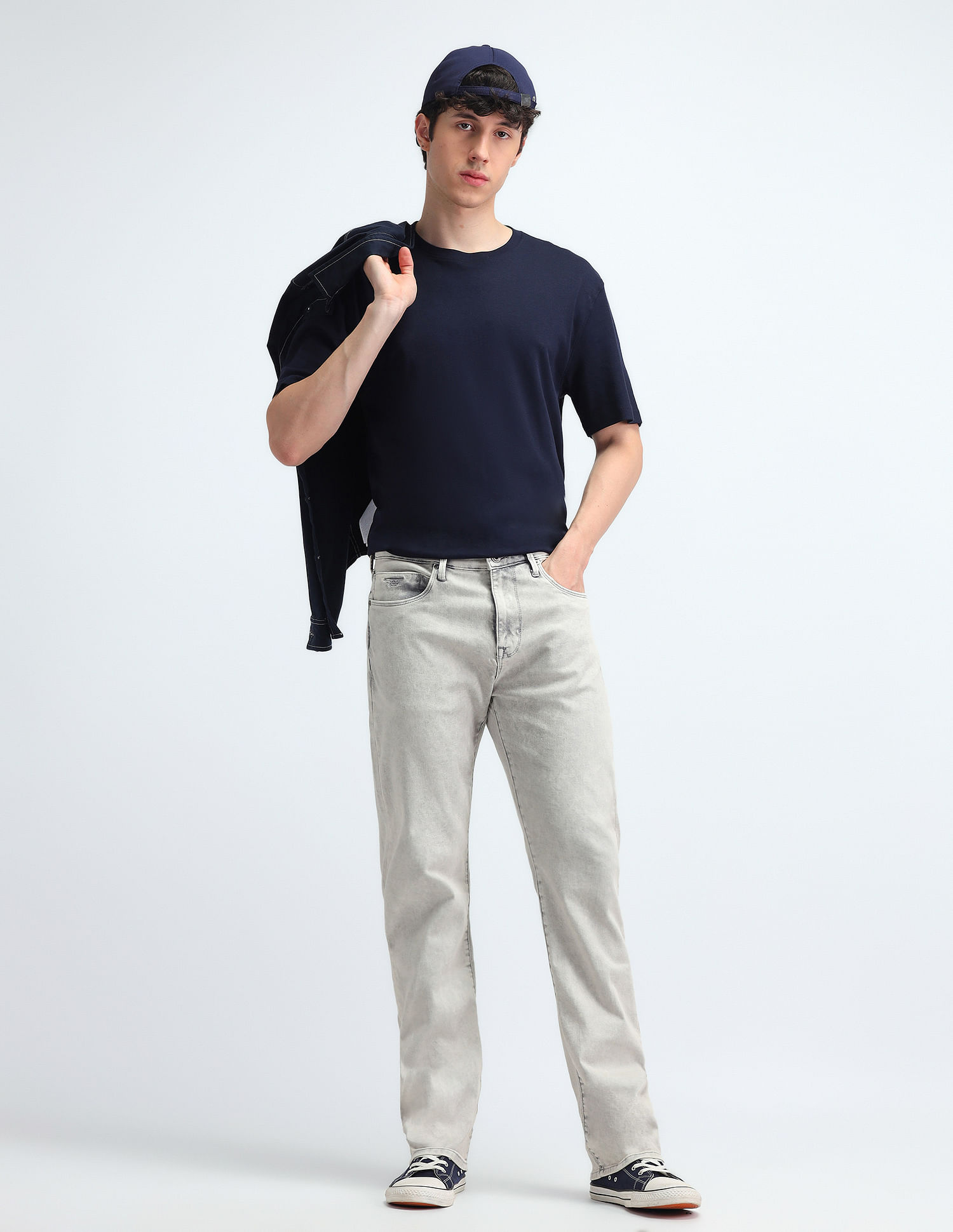 Flying Machine Mid Rise Straight Fit Jeans