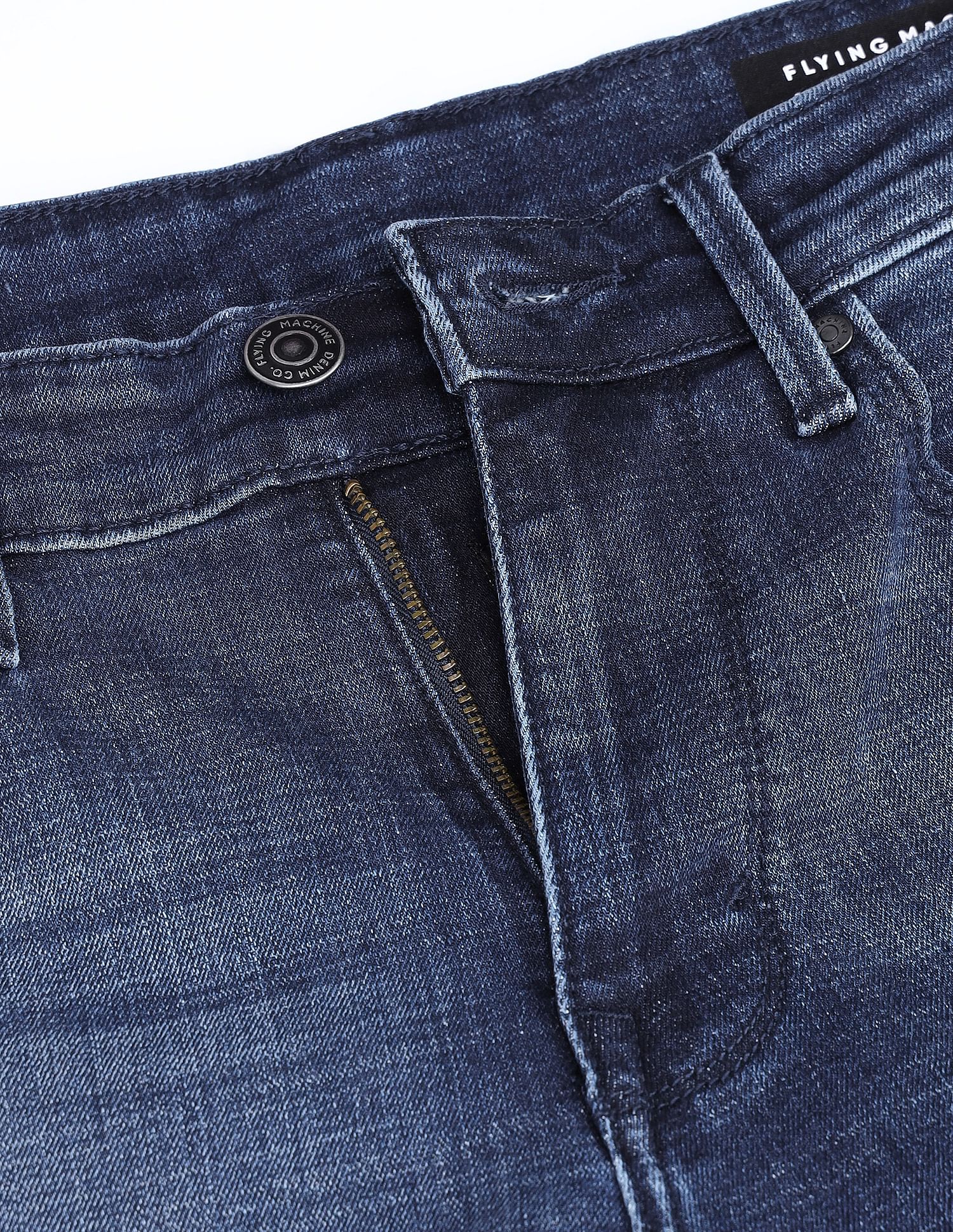 Flying Machine Freddie Slim Straight Fit Stone Wash Jeans