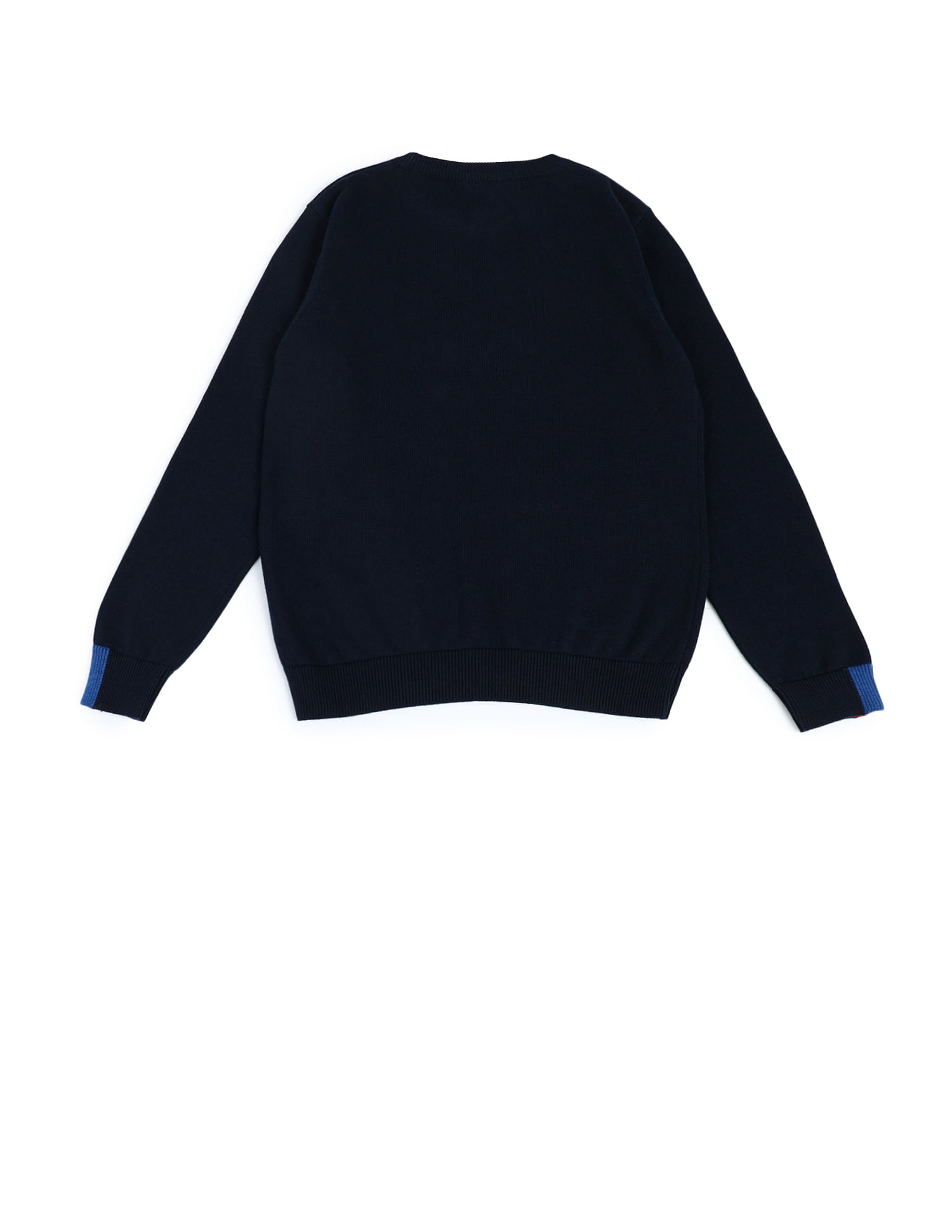 U.S. Polo Assn. Kids Boys Cotton Brand Printed Sweater