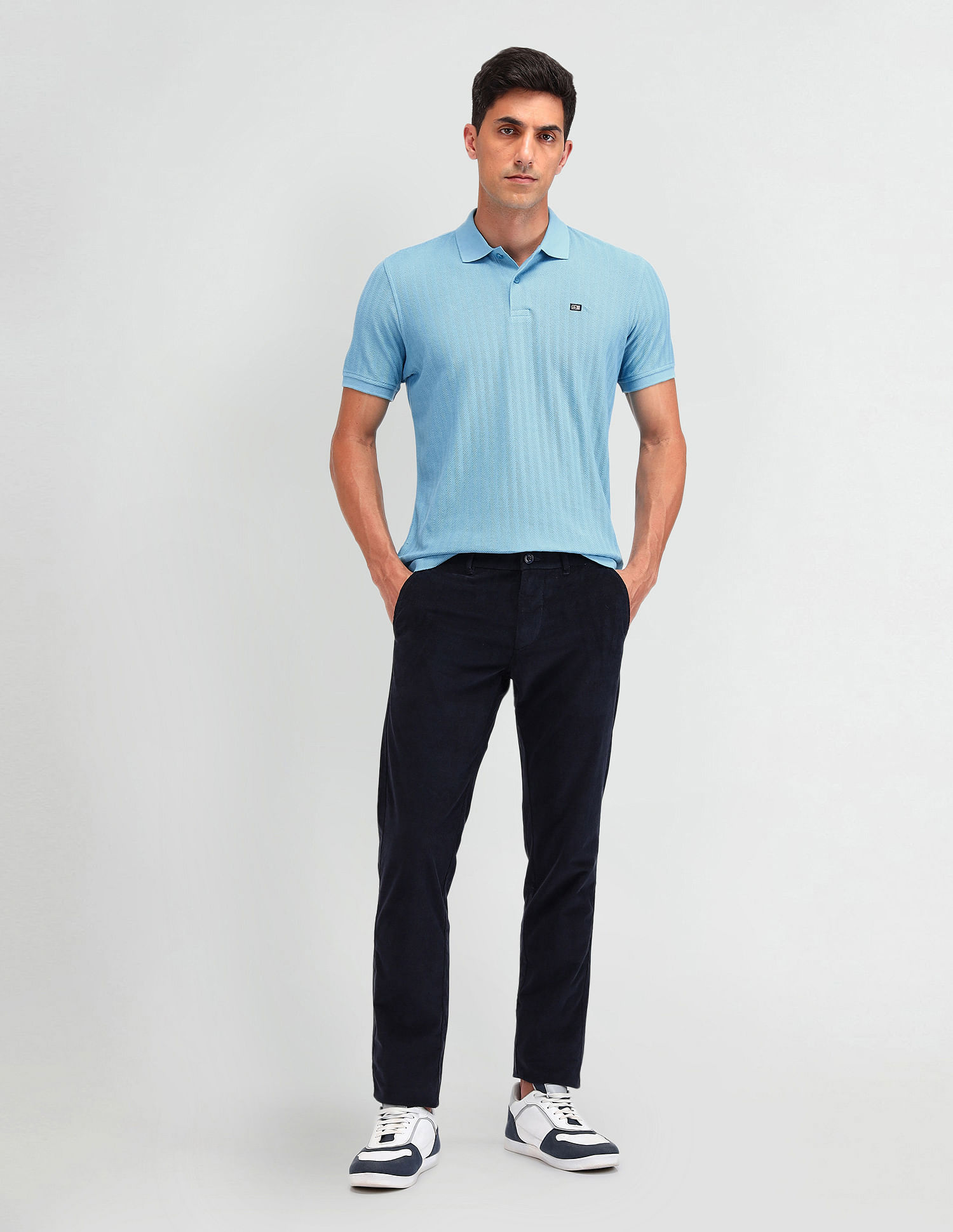 Arrow Sport Textured Regular Fit Polo Shirt