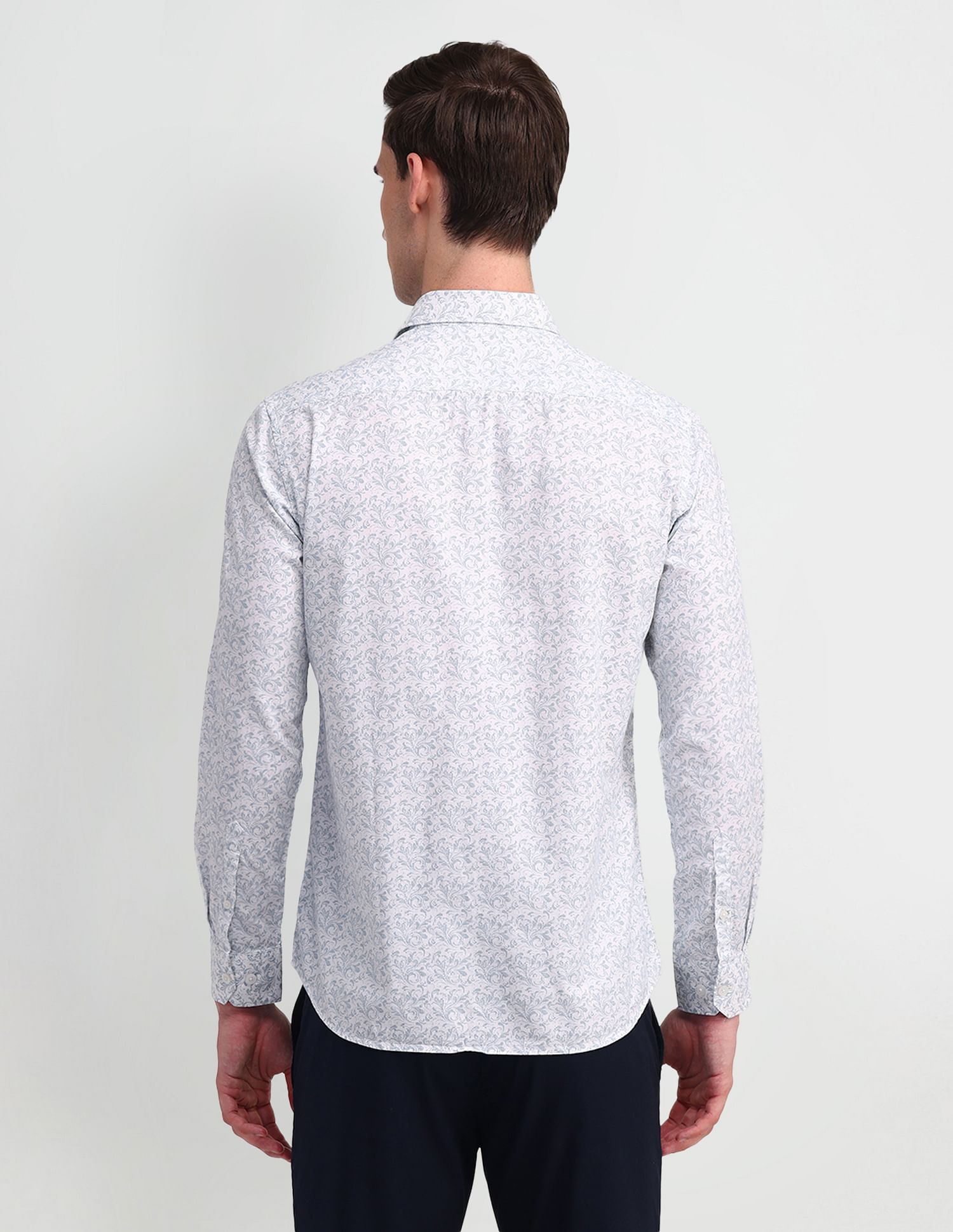 Arrow Sport Abstract Print Cotton Shirt