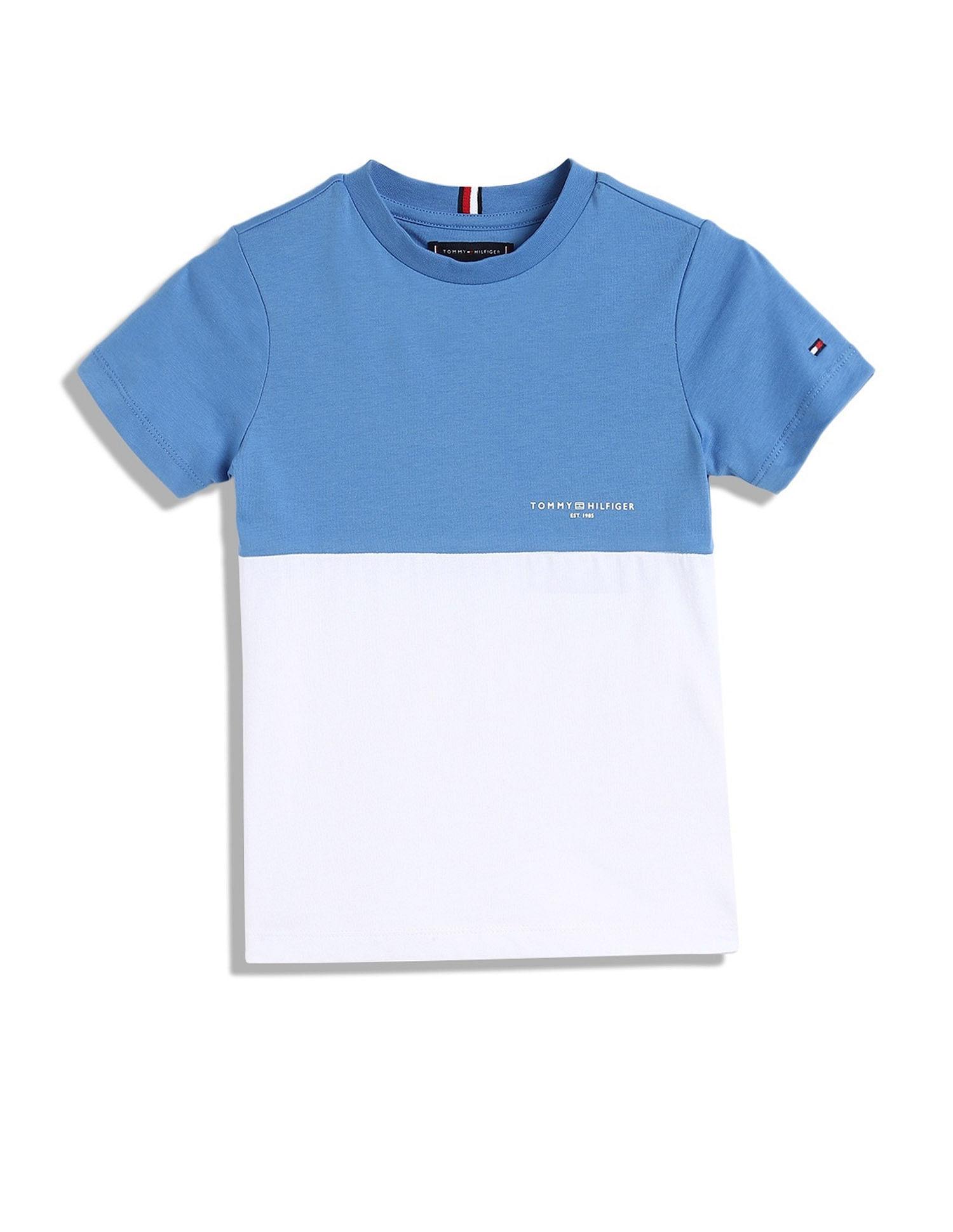 Tommy Hilfiger Kids Boys Colorblock Regular-Fit Cotton T-Shirt
