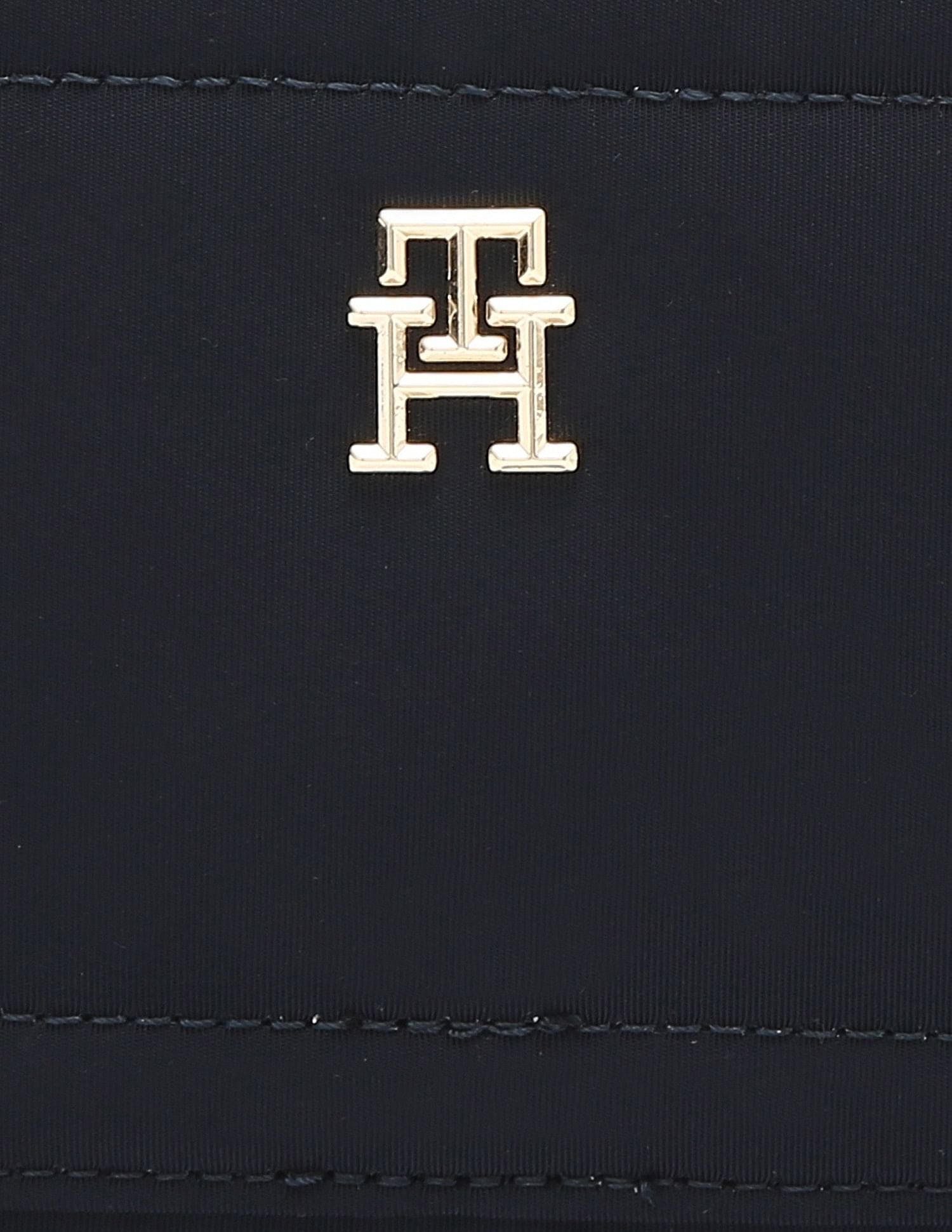 Tommy Hilfiger Solid Blue Polyester Sling Bag