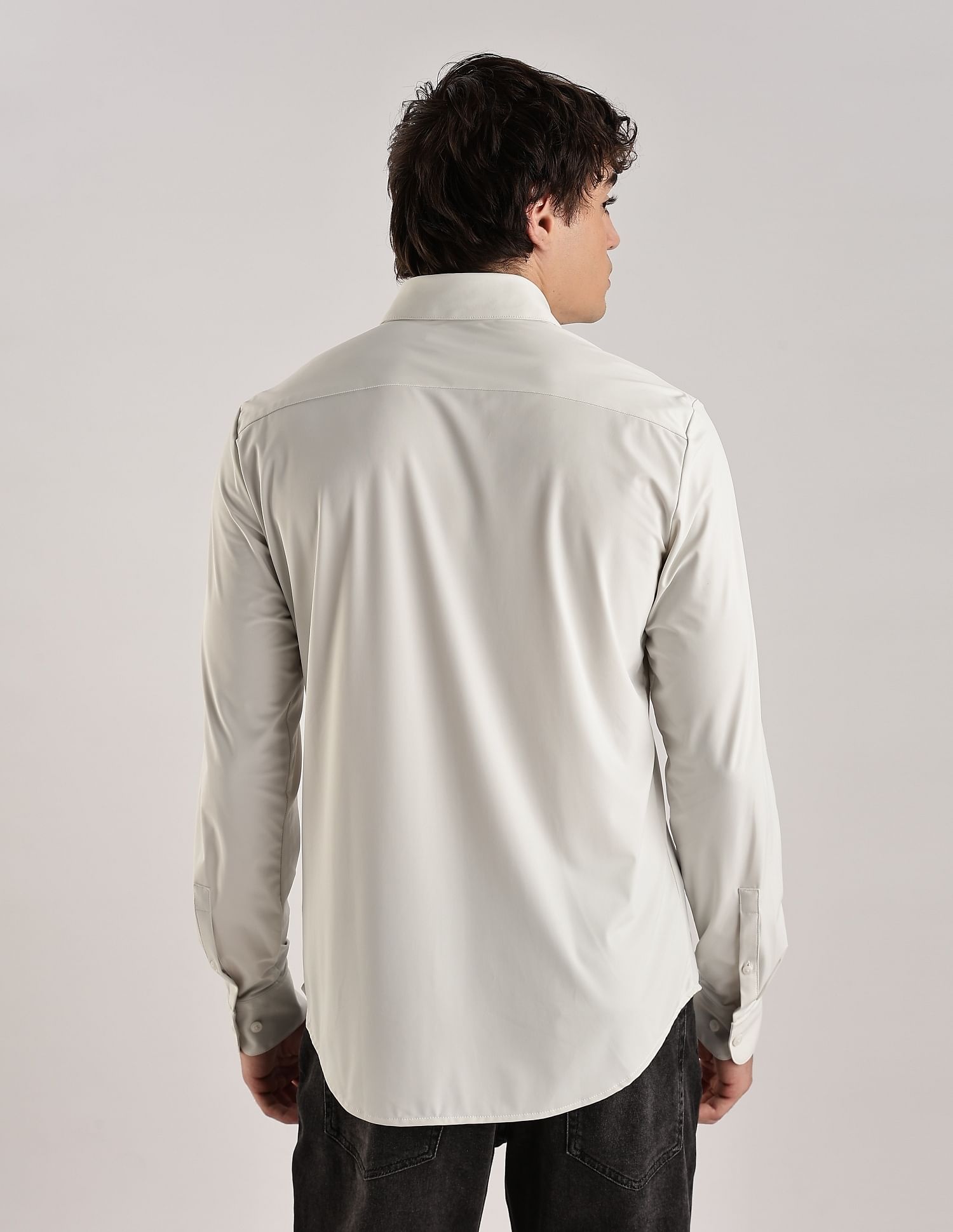 Calvin Klein Jeans Solid Slim-Fit Polyamide Shirt