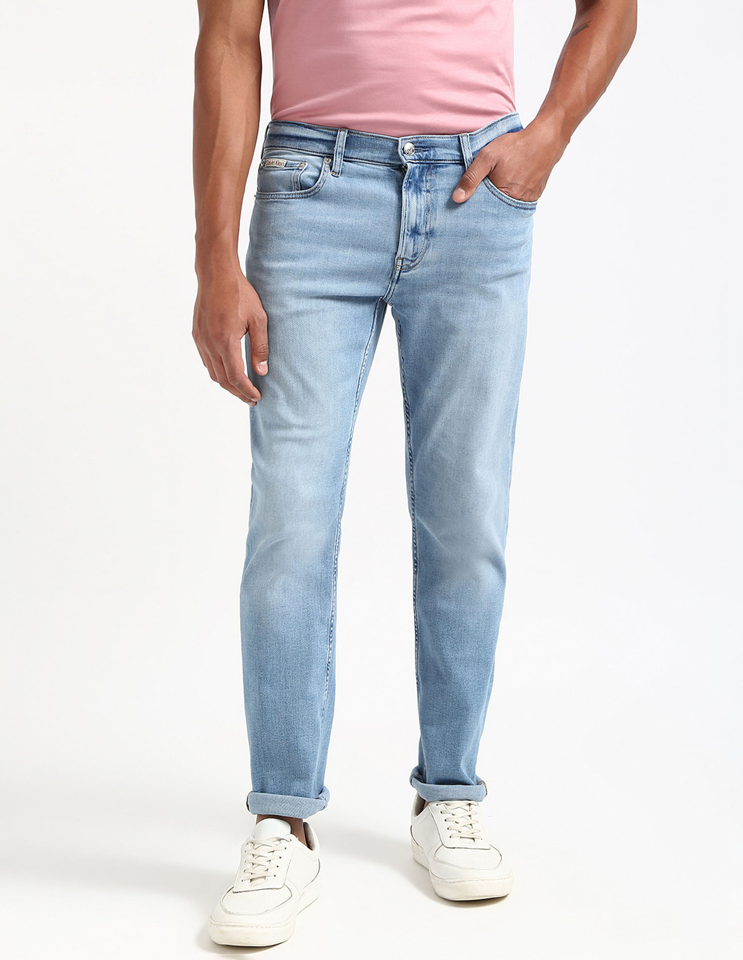 Calvin Klein Jeans Slim Fit Mid-Rise Jeans