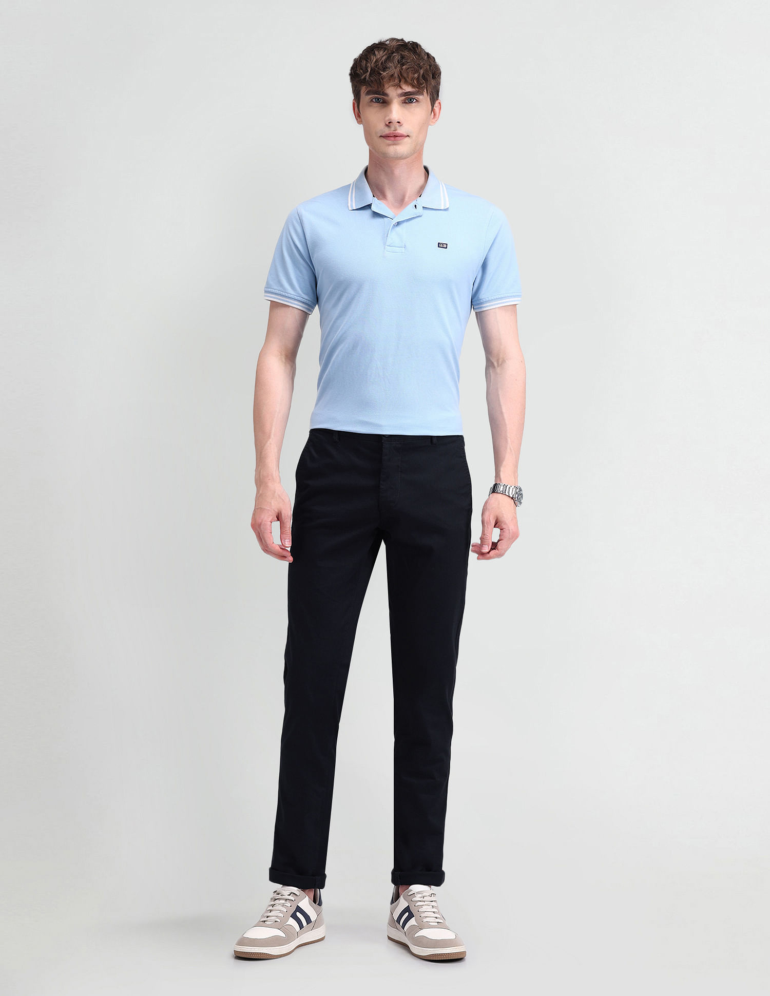 Arrow Sport Slim Fit Dobby Trousers