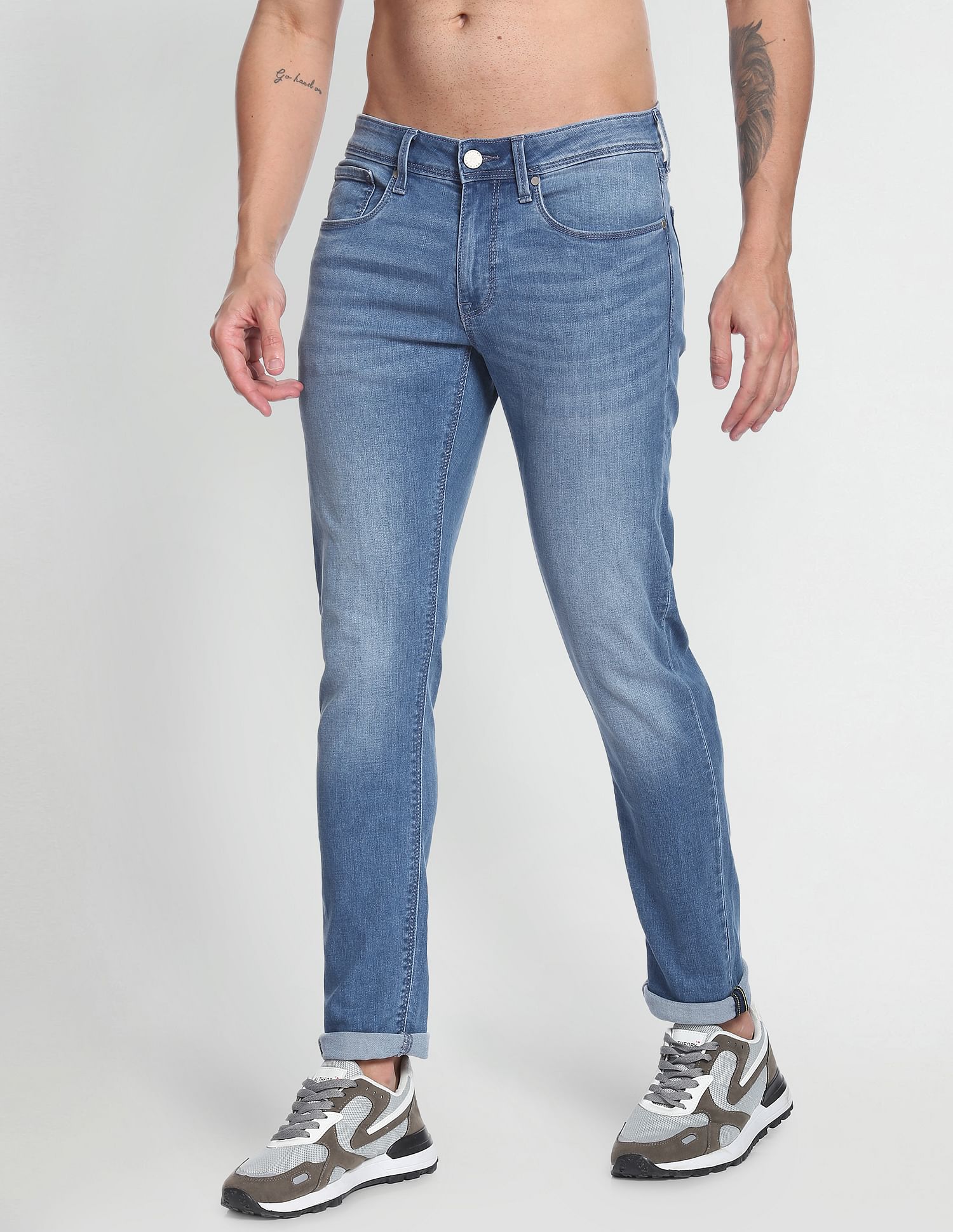 Flying Machine Mid Rise Super Skinny Fit Jeans